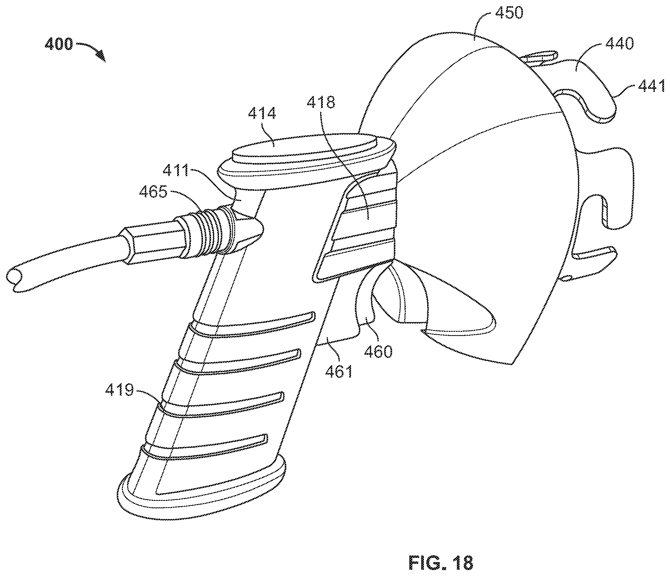 Patent US12551916 Figure 18 – Cleaning receptacle for cryogenic fluid fueling nozzle