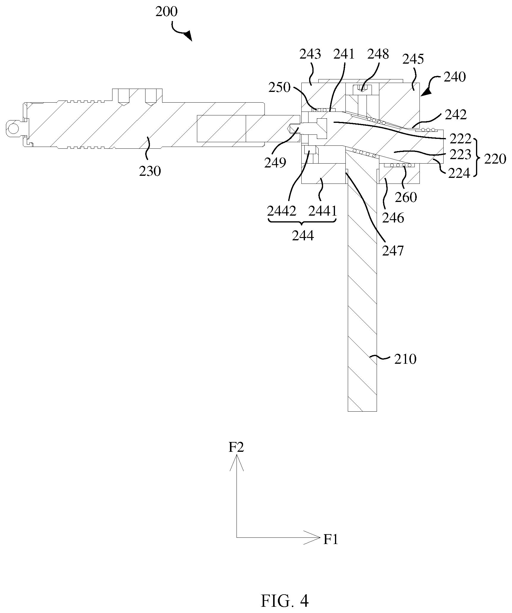 Patent US12551919 Figure 4 – Coating die, coating apparatus, and battery production apparatus