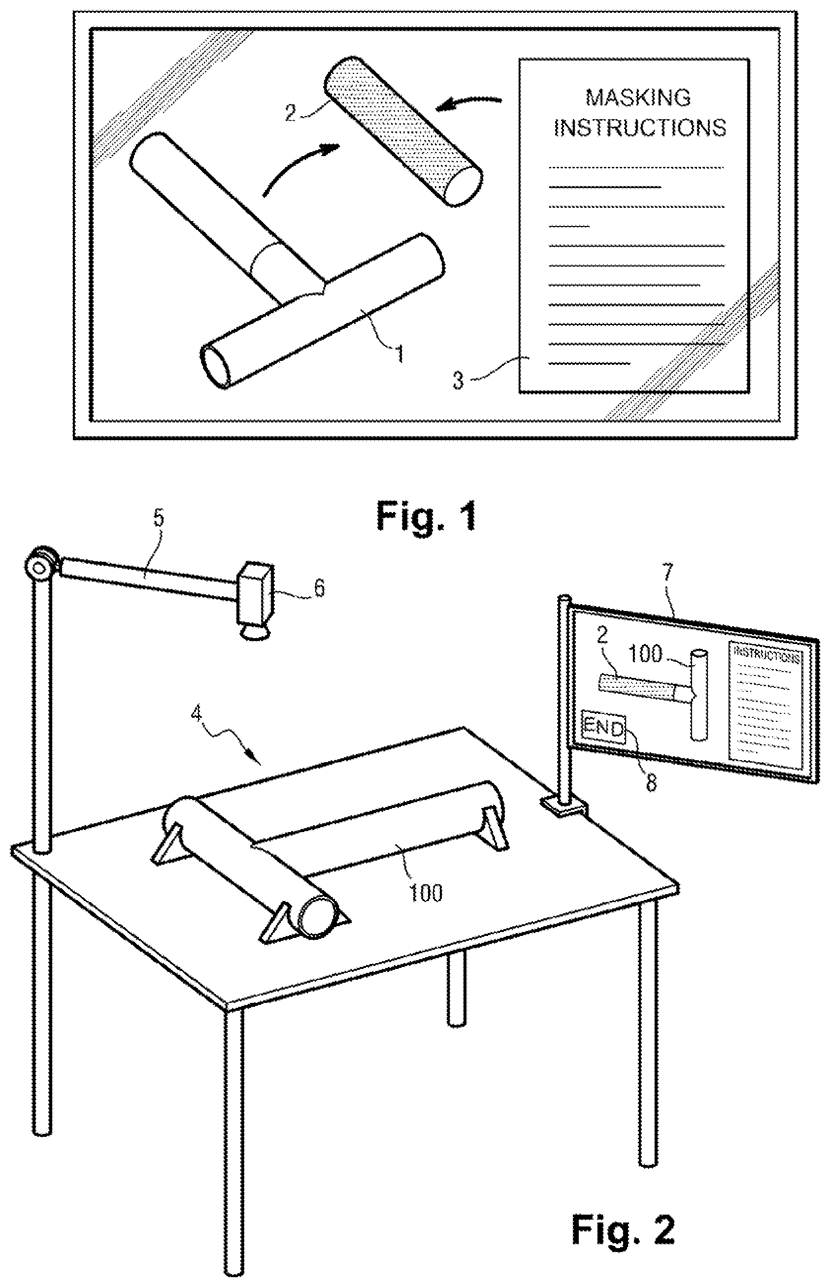 Patent US12551923 — Method for aiding the masking of workpiece surfaces to be painted or treated — Figure 1
