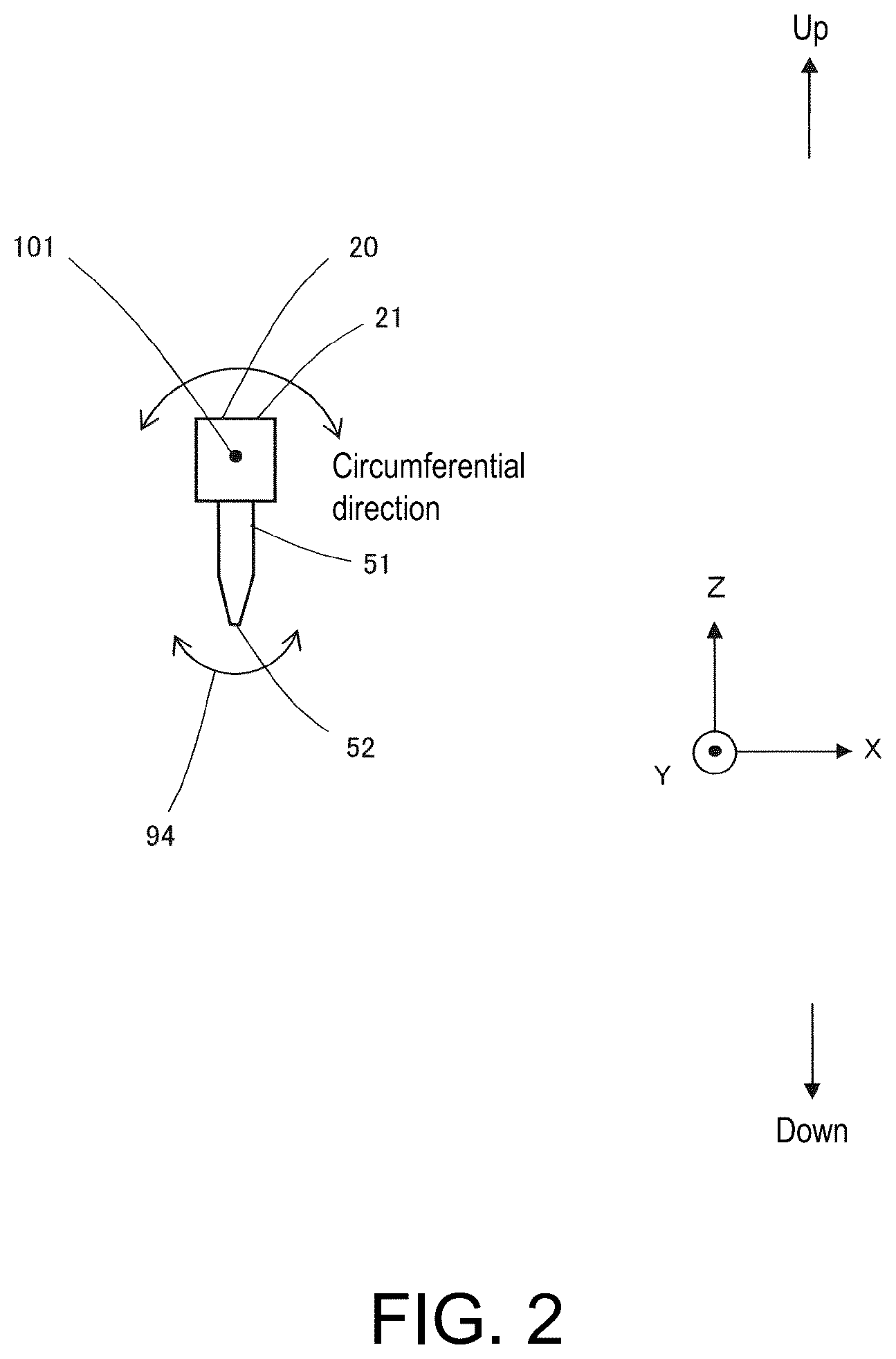 Patent US12551926 Figure 2 – Ultrasonic horn