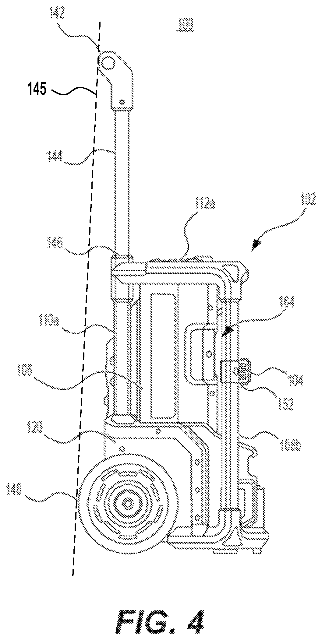Patent US12551932 Figure 4 – Pressure washer with a movable crossbar