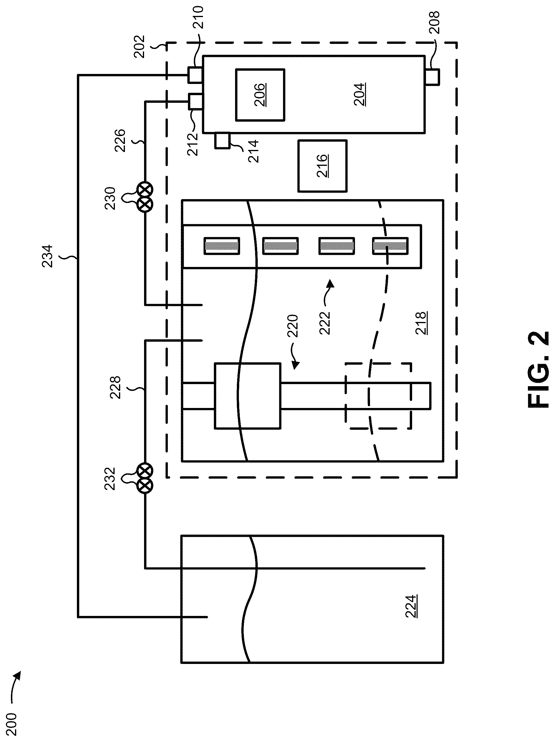 Patent US12551933 Figure 2 – Monitoring solvent in a fiber cleaning device
