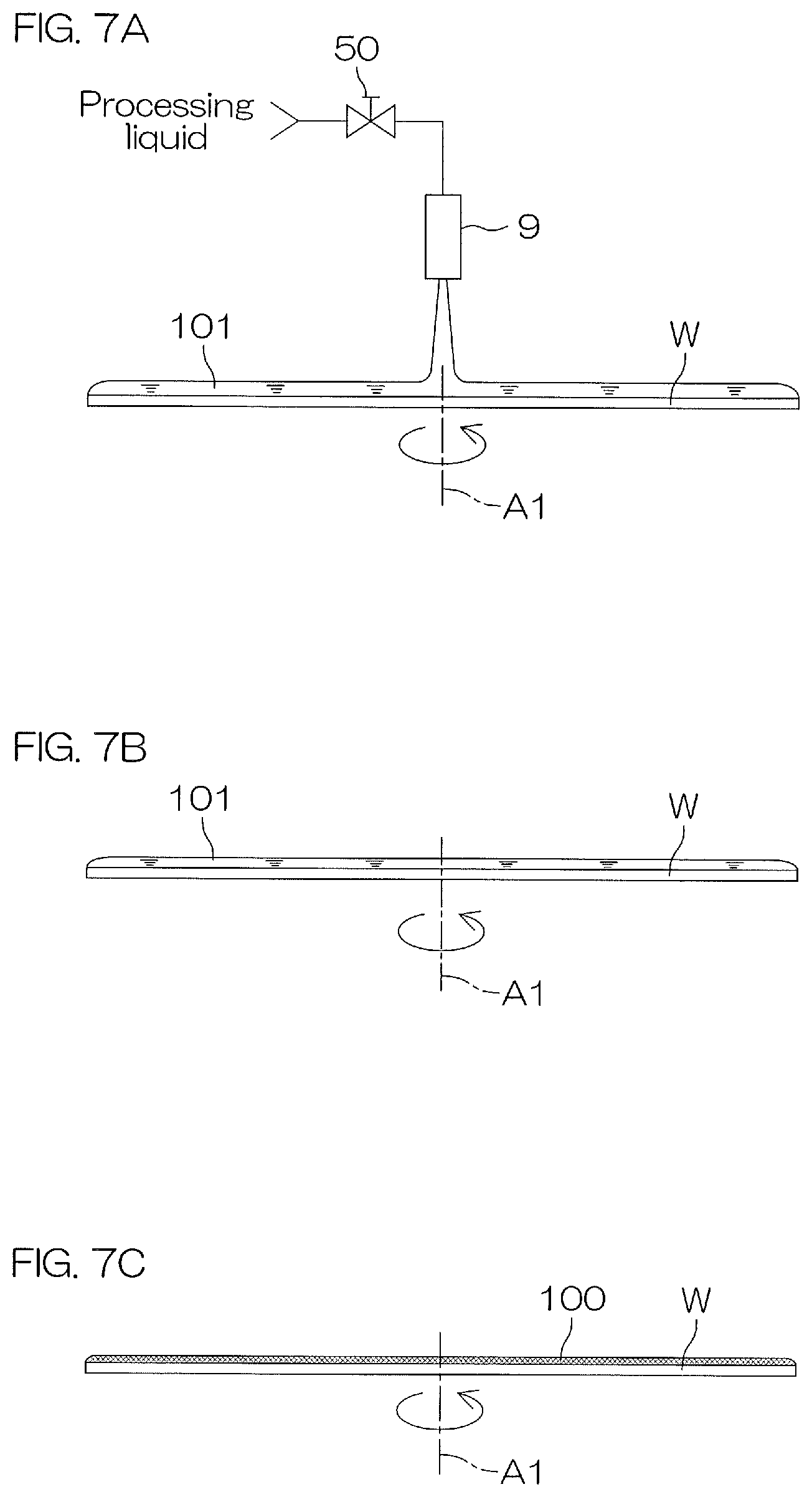 Patent US12551935 Figure 7 – Substrate processing method, substrate processing apparatus, and processing liquid