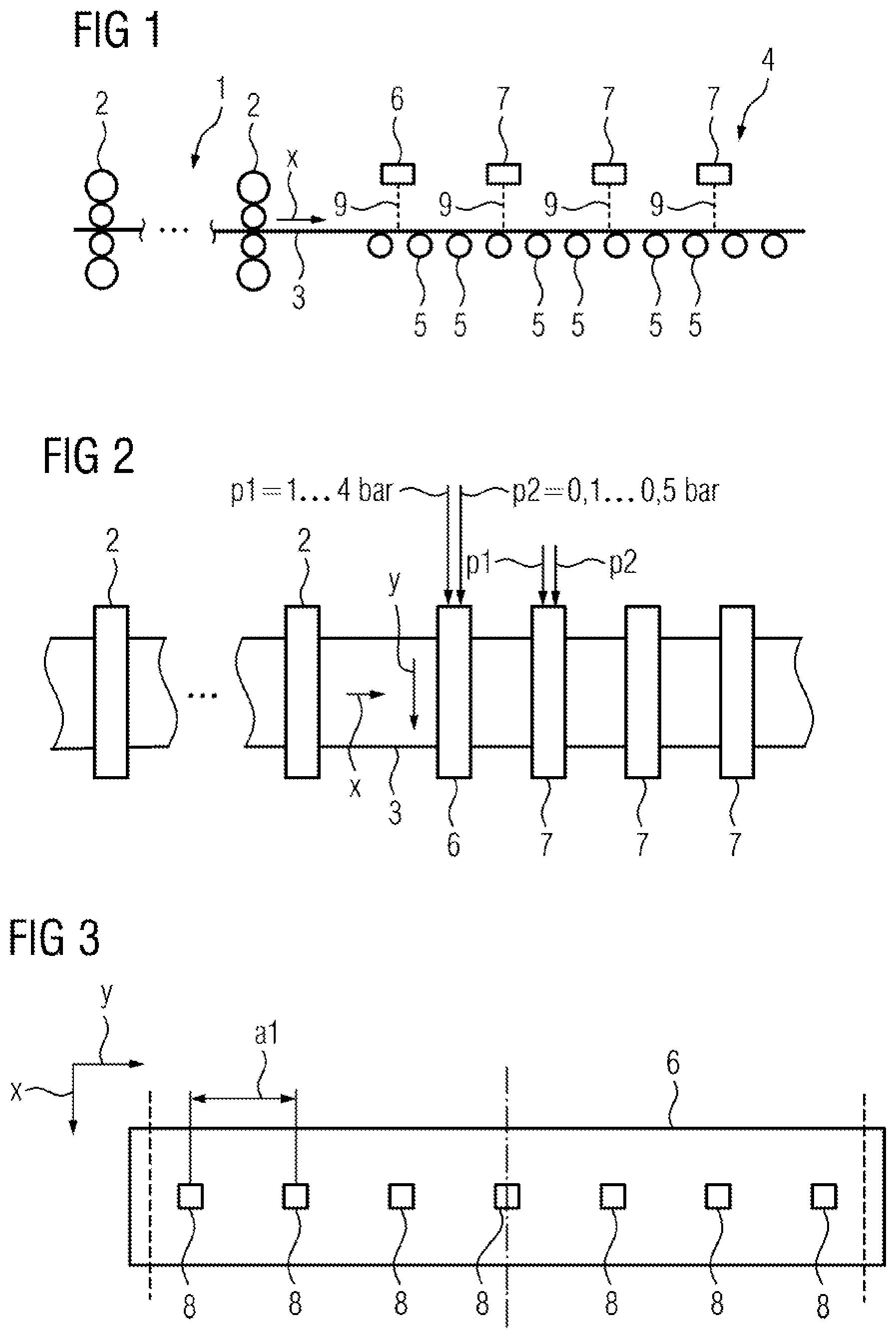 Patent US12551938 Figure 1 – Cooling device with coolant jets having a hollow cross section