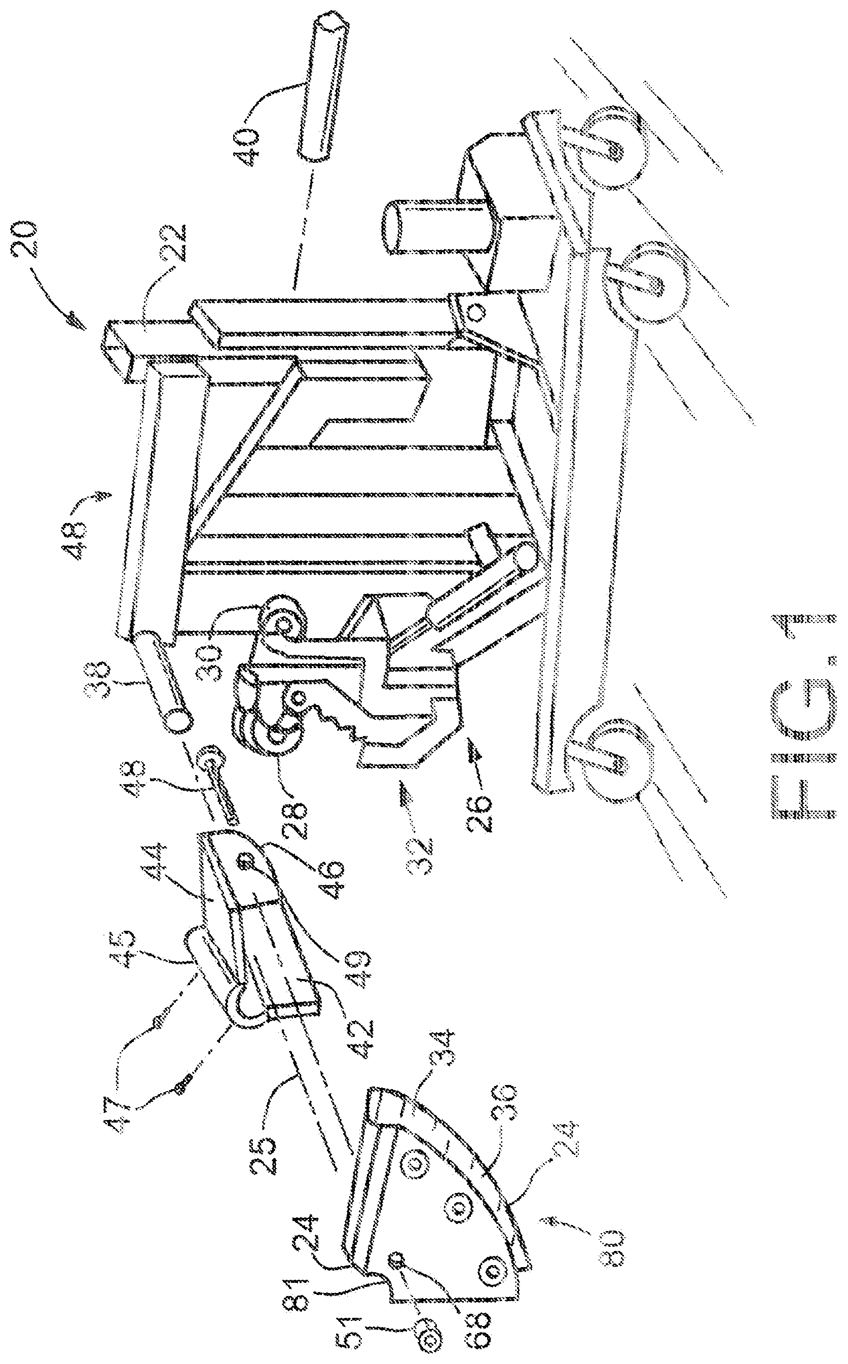 Patent US12551940 Figure 1 – Width-expandable shoe with spacing preset for conduit bending apparatus and an associated method