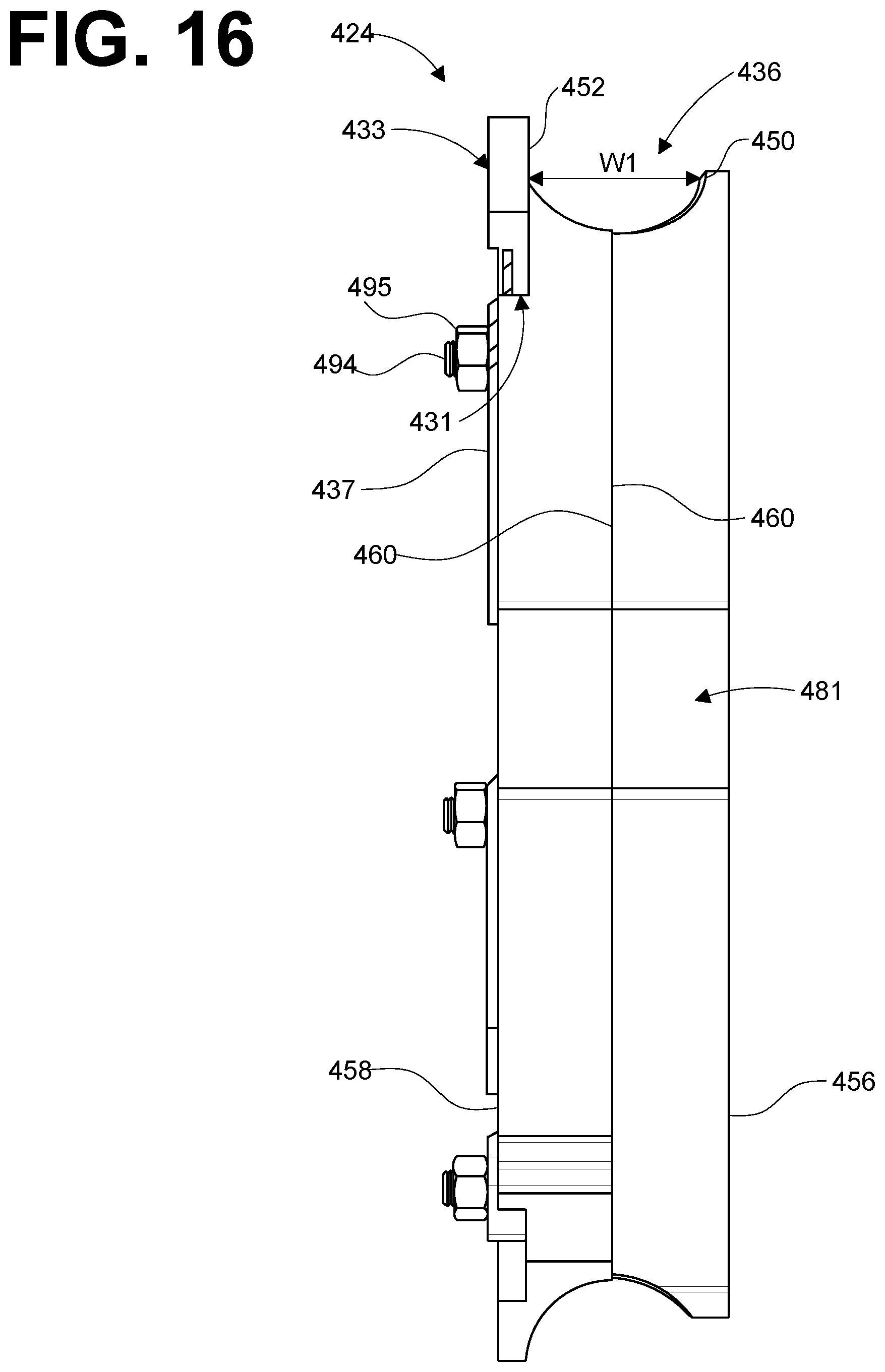 Patent US12551940 Figure 10 – Width-expandable shoe with spacing preset for conduit bending apparatus and an associated method