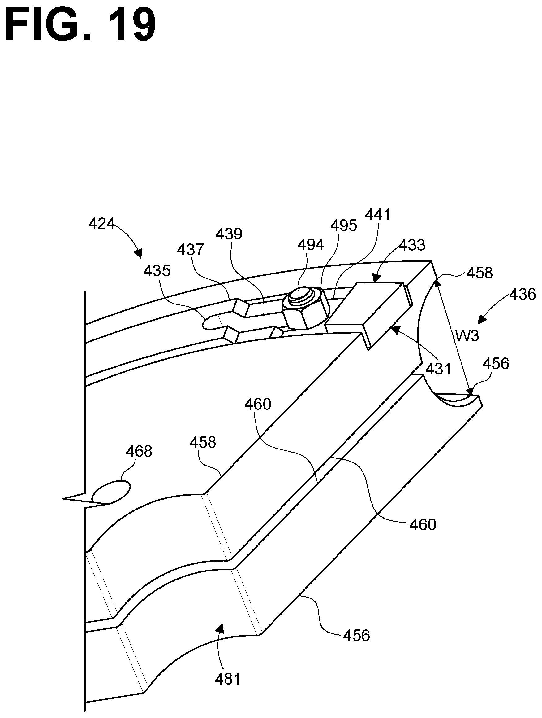 Patent US12551940 Figure 14 – Width-expandable shoe with spacing preset for conduit bending apparatus and an associated method