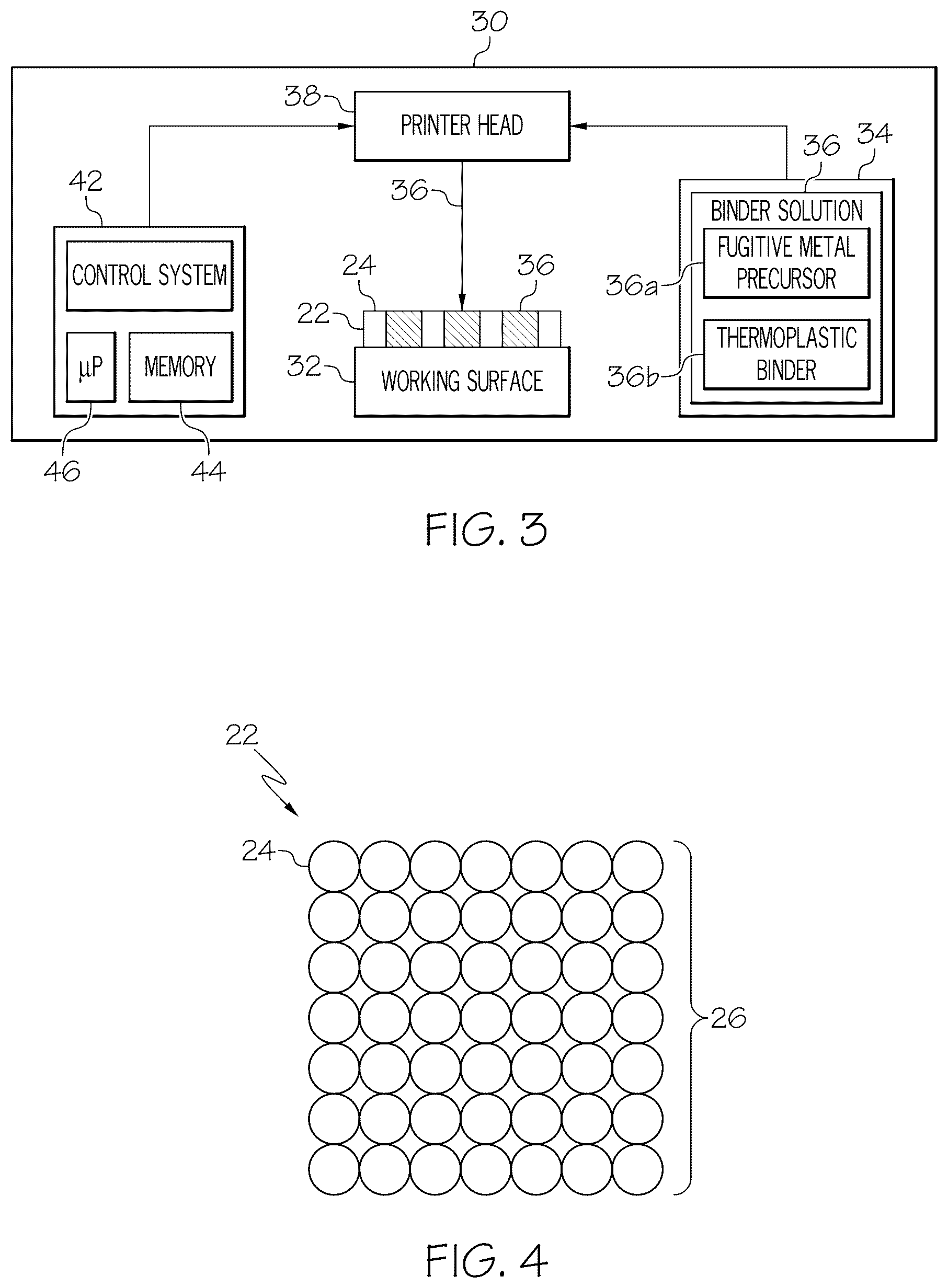 Patent US12551947 Figure 3 – Binder solutions comprising a fugitive metal precursor for use in additive manufacturing