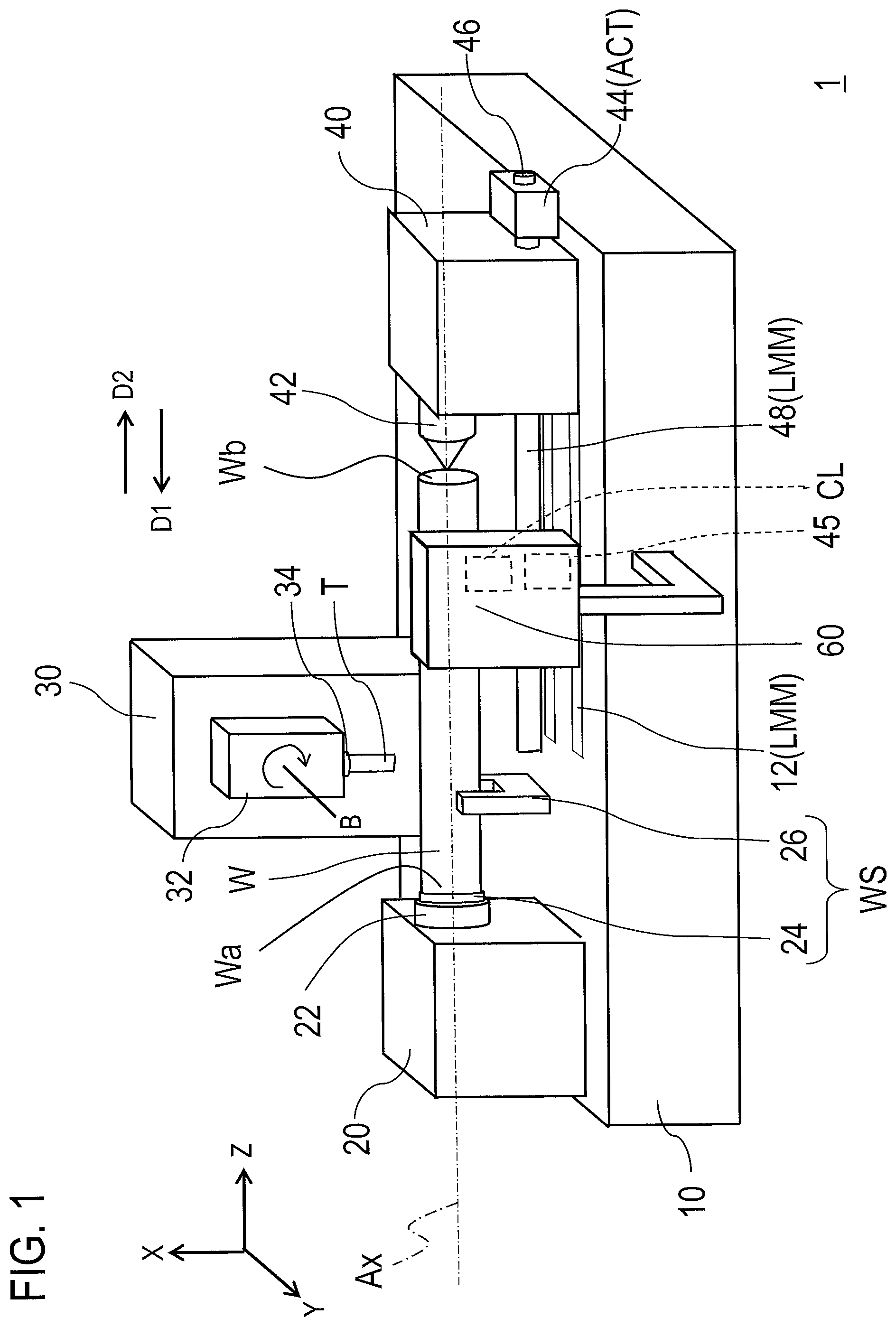 Patent US12551949 Figure 1 – Method for pressing tailstock of machining apparatus, machining apparatus, and computer-readable storage medium