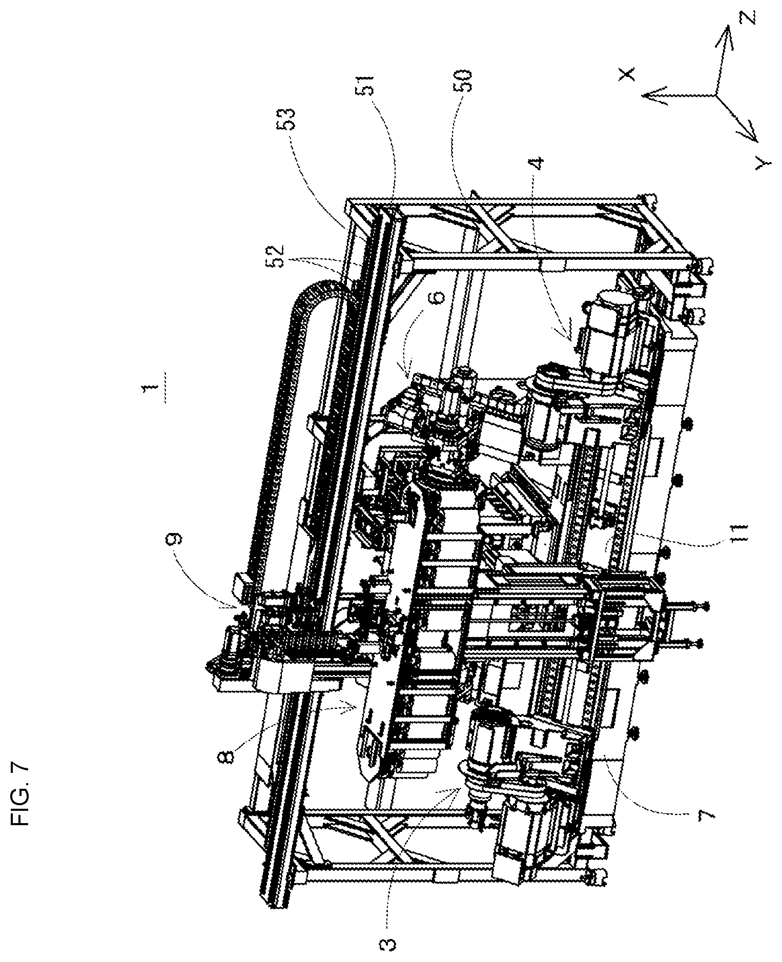 Patent US12551951 Figure 7 – Combined working machine