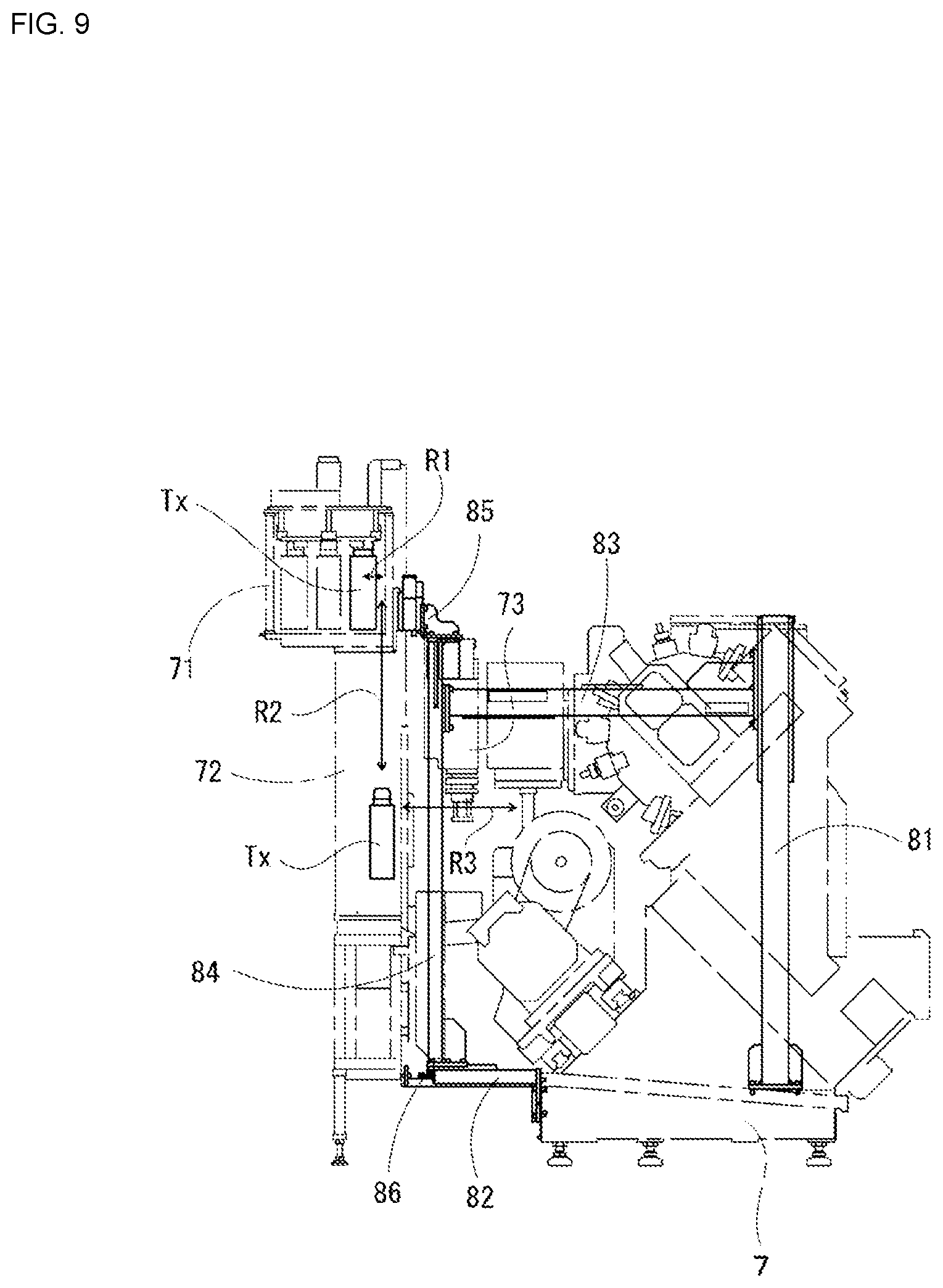 Patent US12551951 Figure 9 – Combined working machine