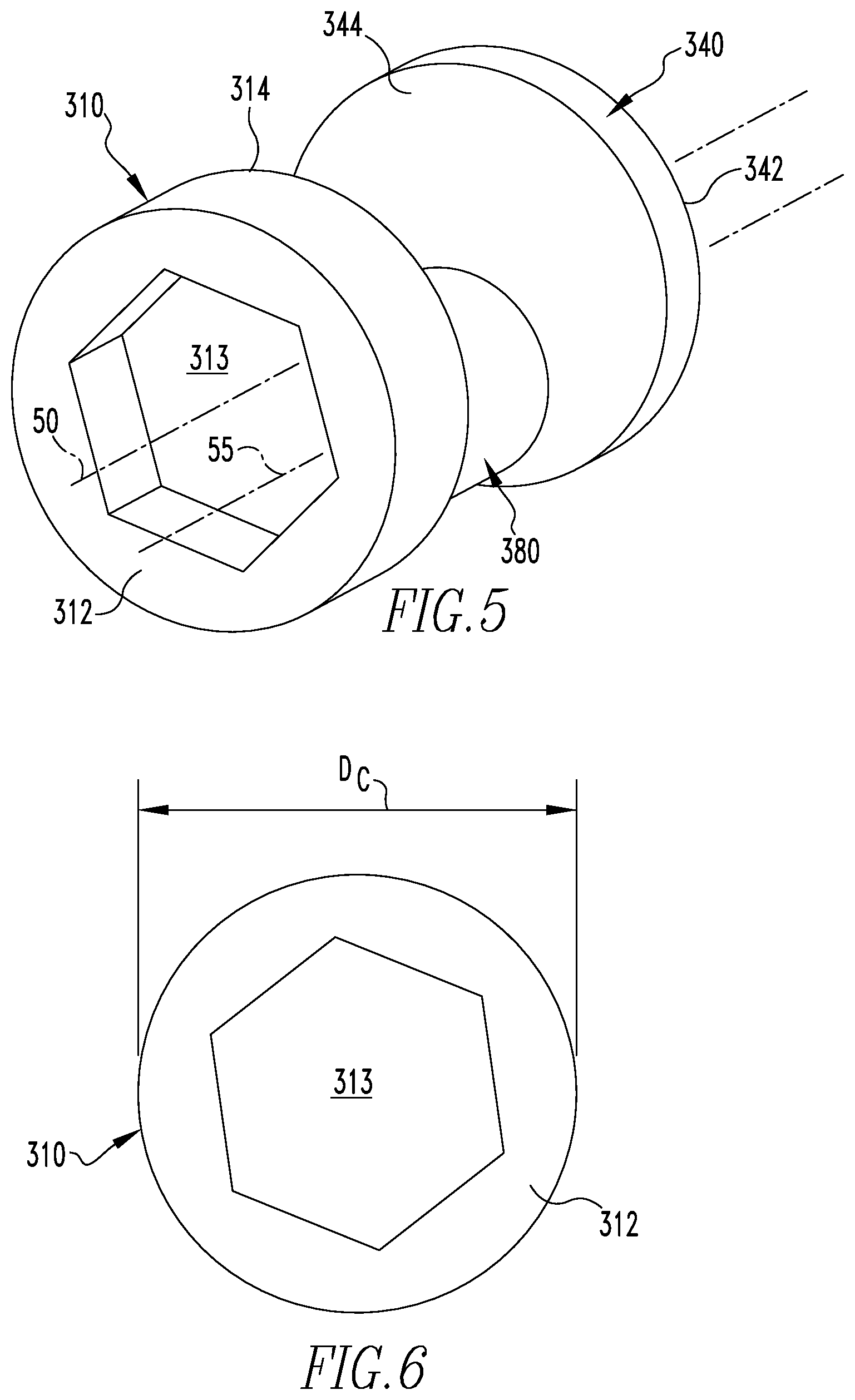 Patent US12551953 Figure 6 – Modular drill with cam clamping