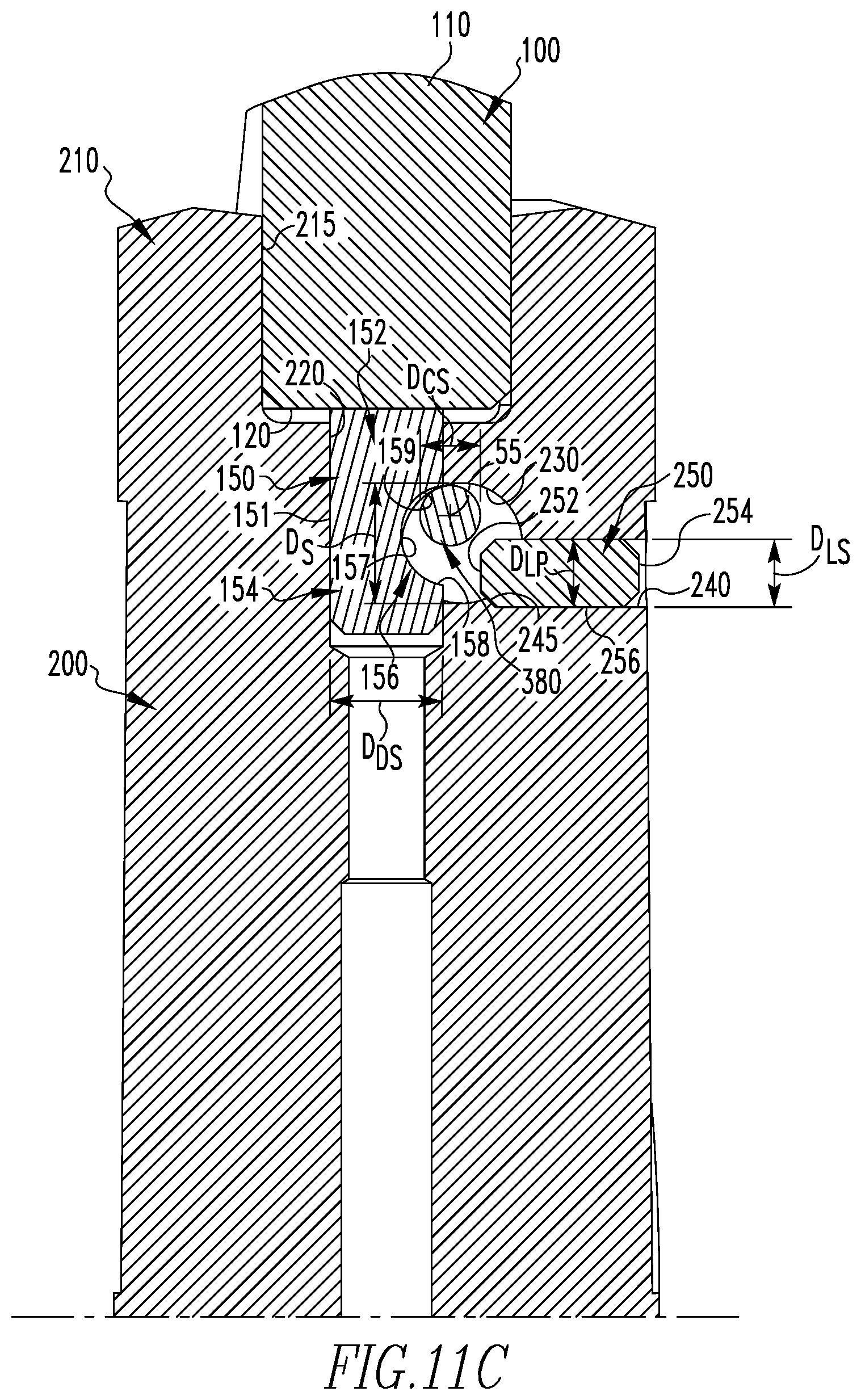Patent US12551953 Figure 11 – Modular drill with cam clamping