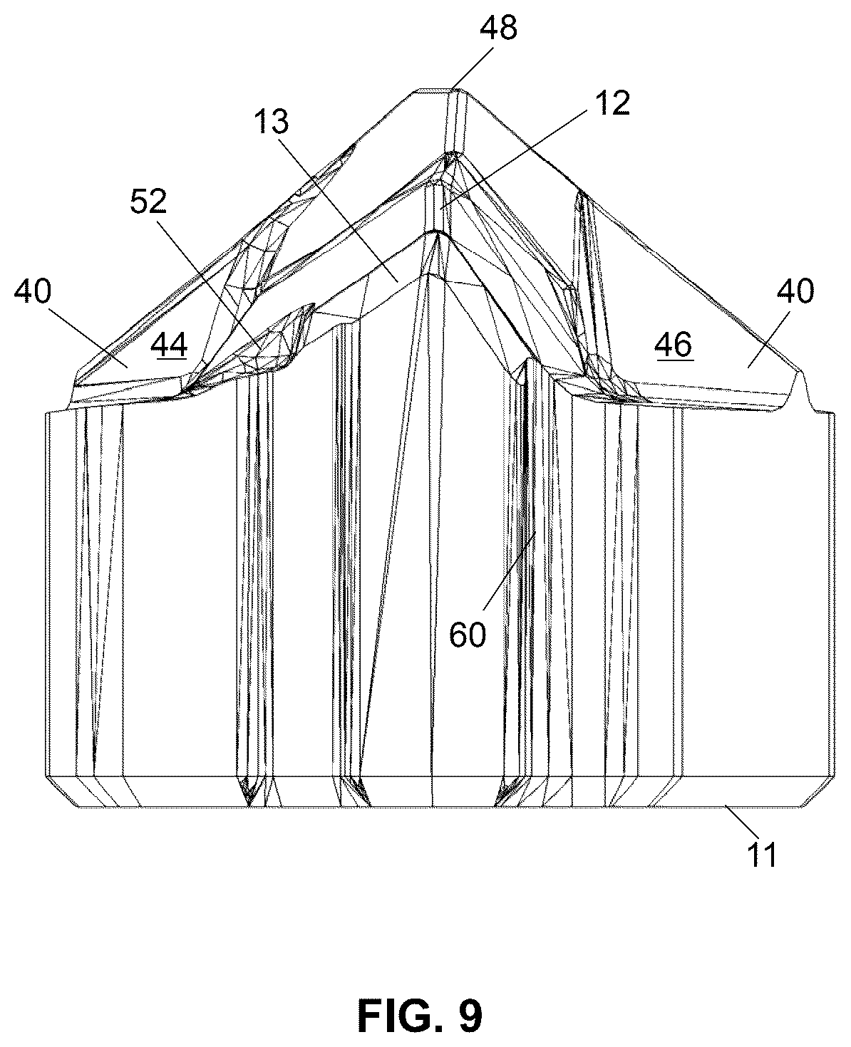 Patent US12551954 Figure 9 – One-piece cutting head for a drill bit