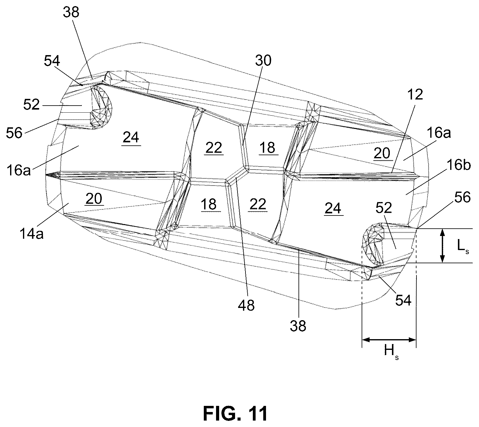 Patent US12551954 Figure 11 – One-piece cutting head for a drill bit