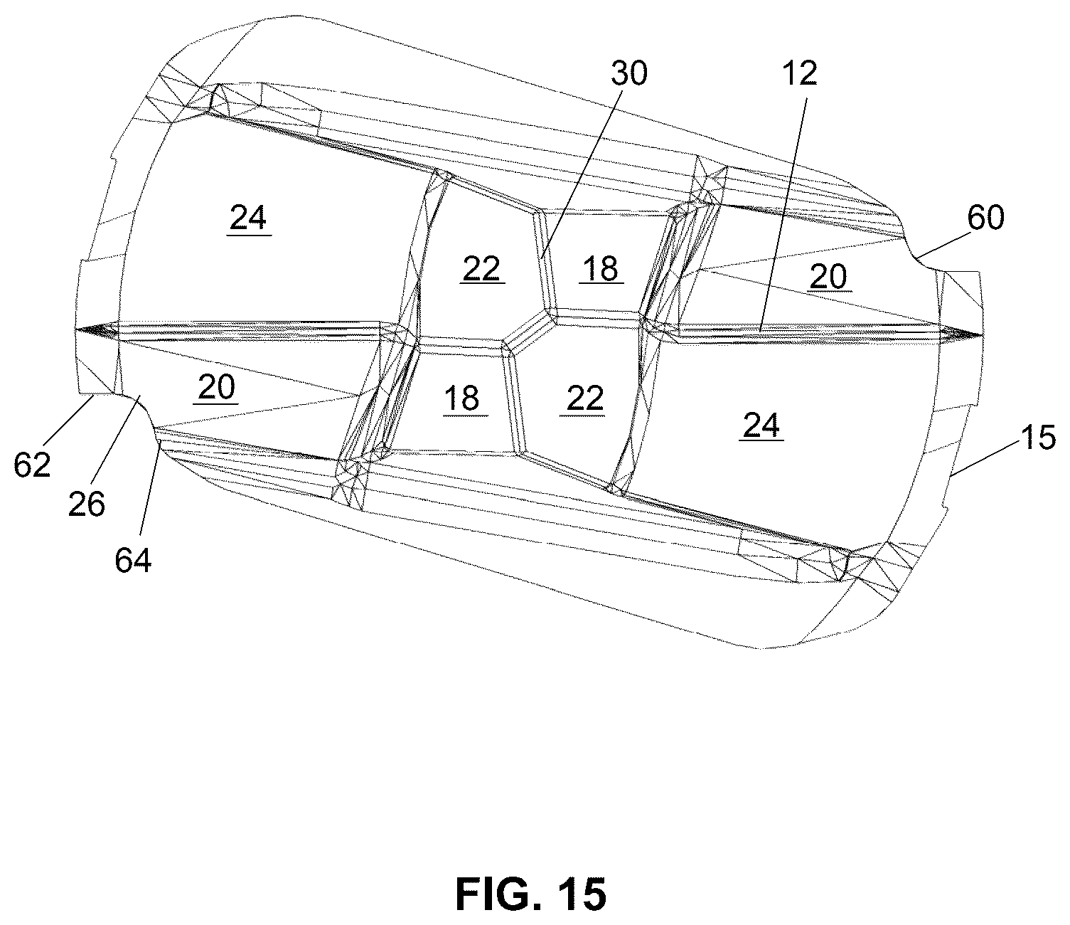 Patent US12551954 Figure 15 – One-piece cutting head for a drill bit