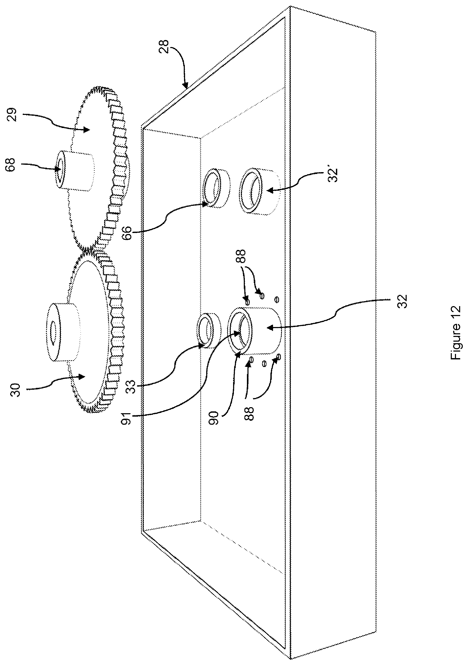 Patent US12551956 Figure 12 – Circular blade and device for cutting ice tubes