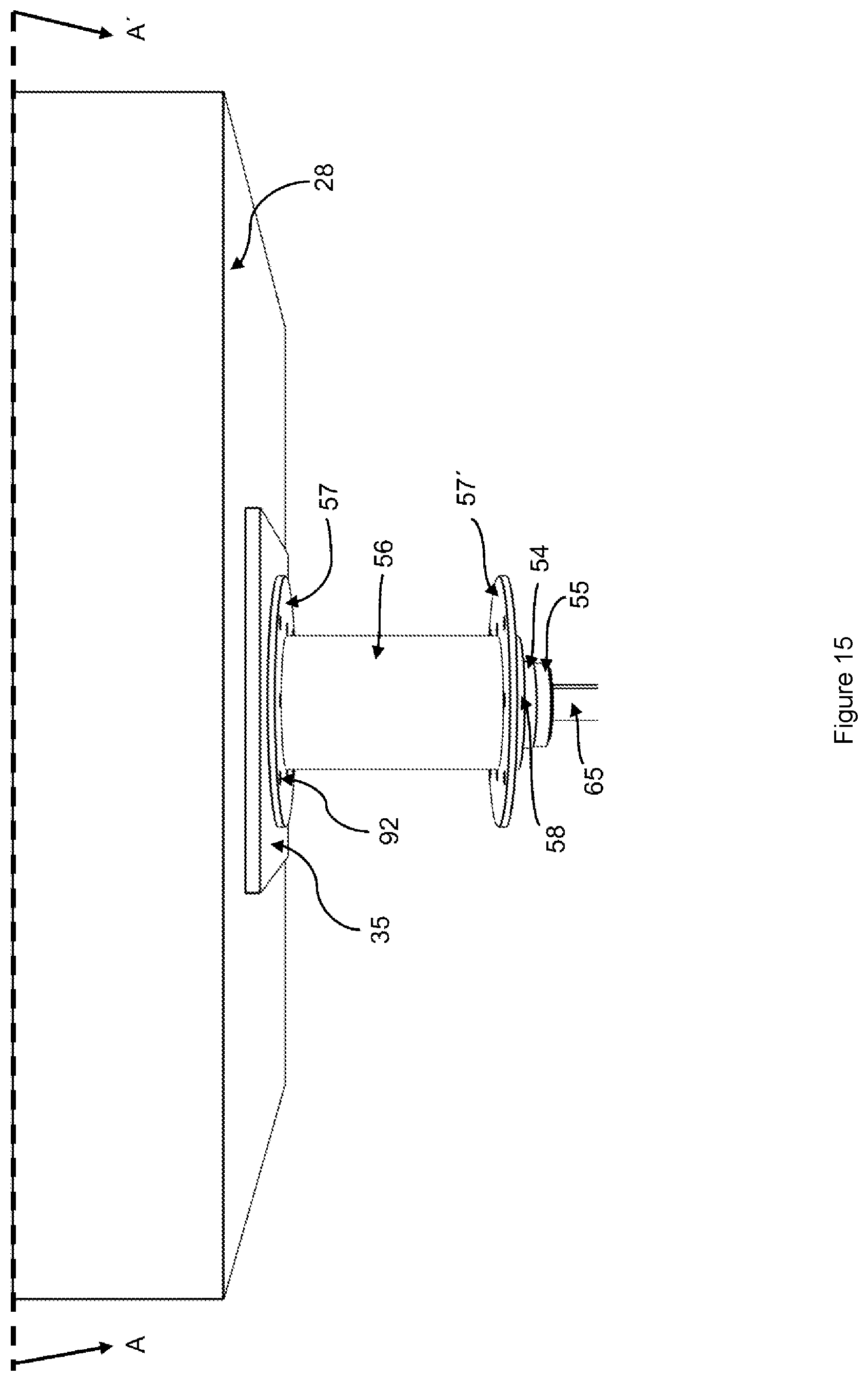 Patent US12551956 Figure 15 – Circular blade and device for cutting ice tubes