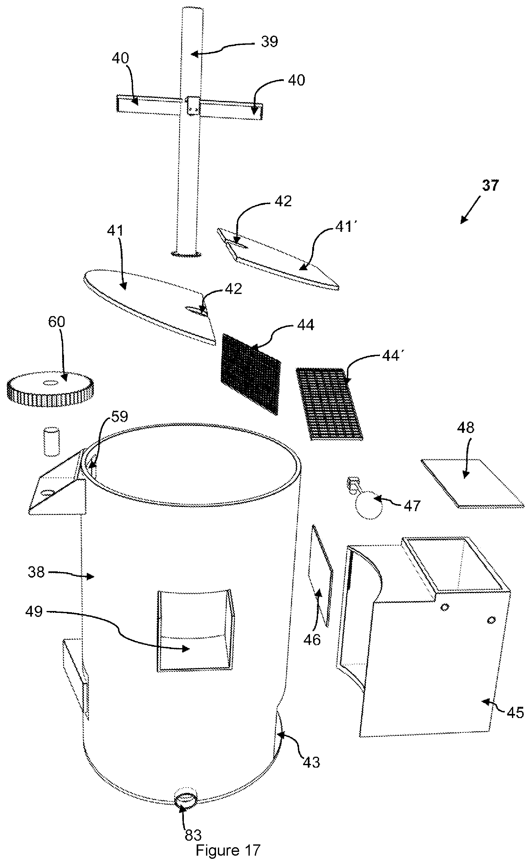 Patent US12551956 Figure 17 – Circular blade and device for cutting ice tubes