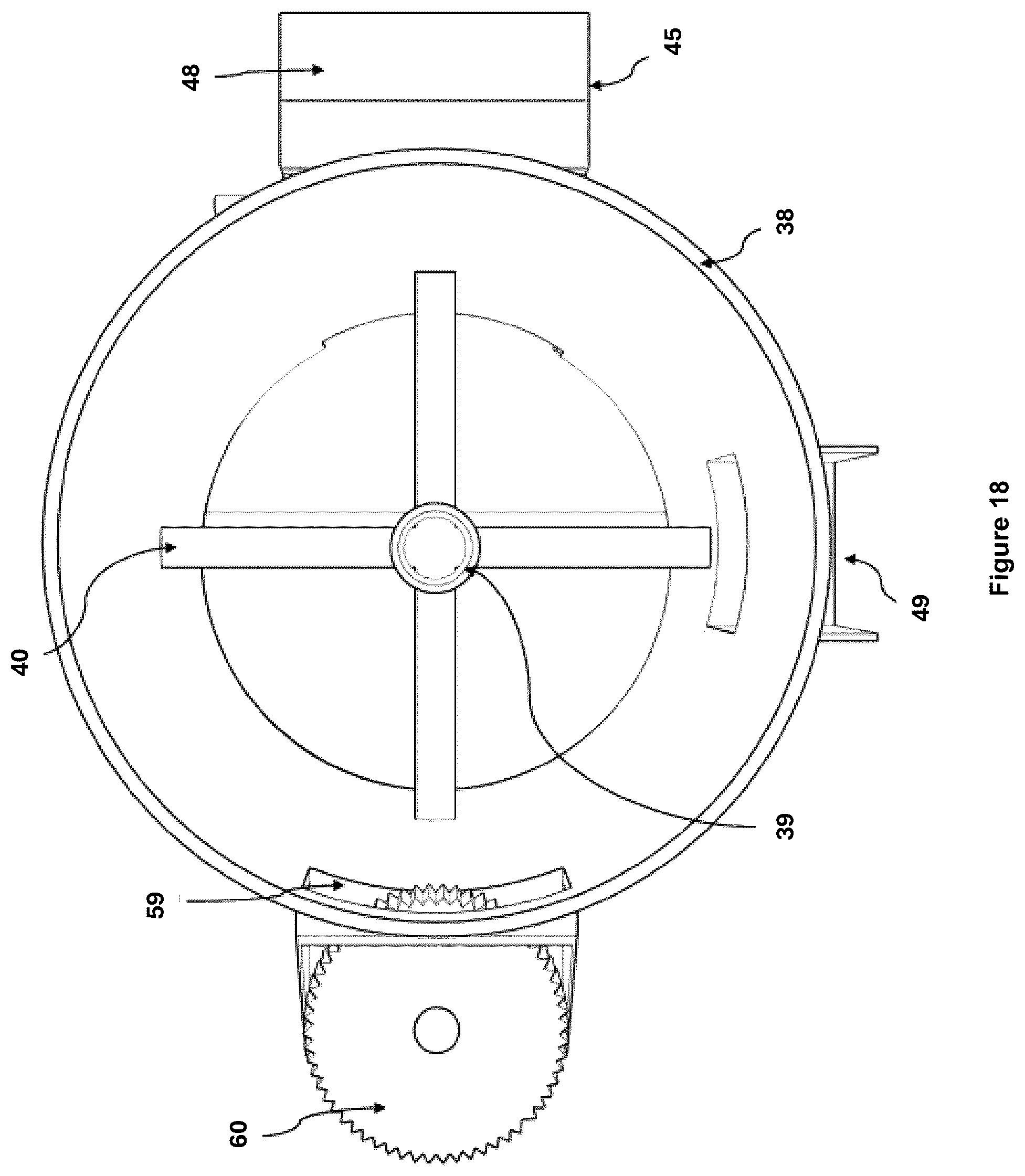 Patent US12551956 Figure 18 – Circular blade and device for cutting ice tubes