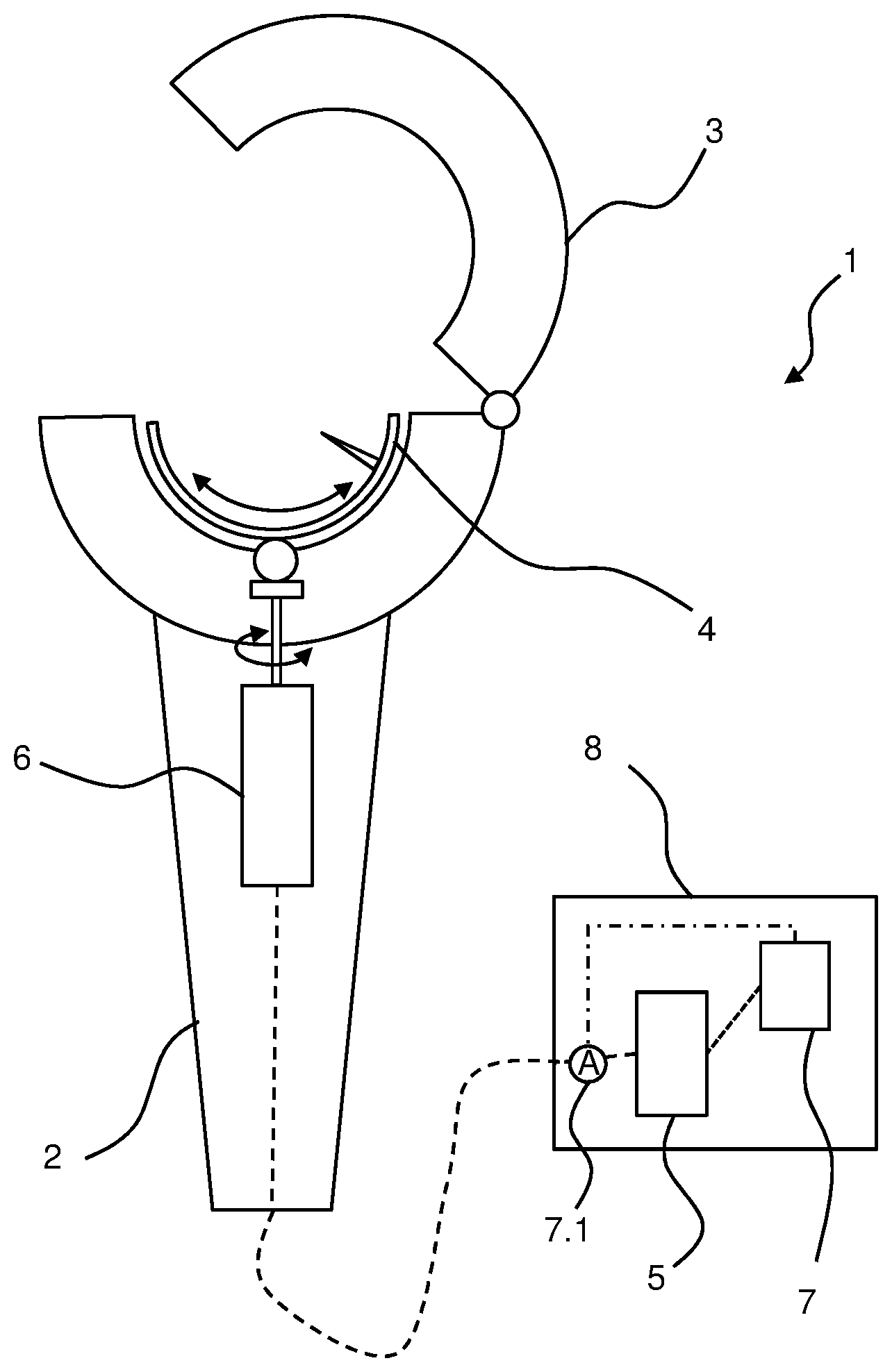 Patent US12551960 Figure 1 – Orbital welding device with improved security and reduced failure probability