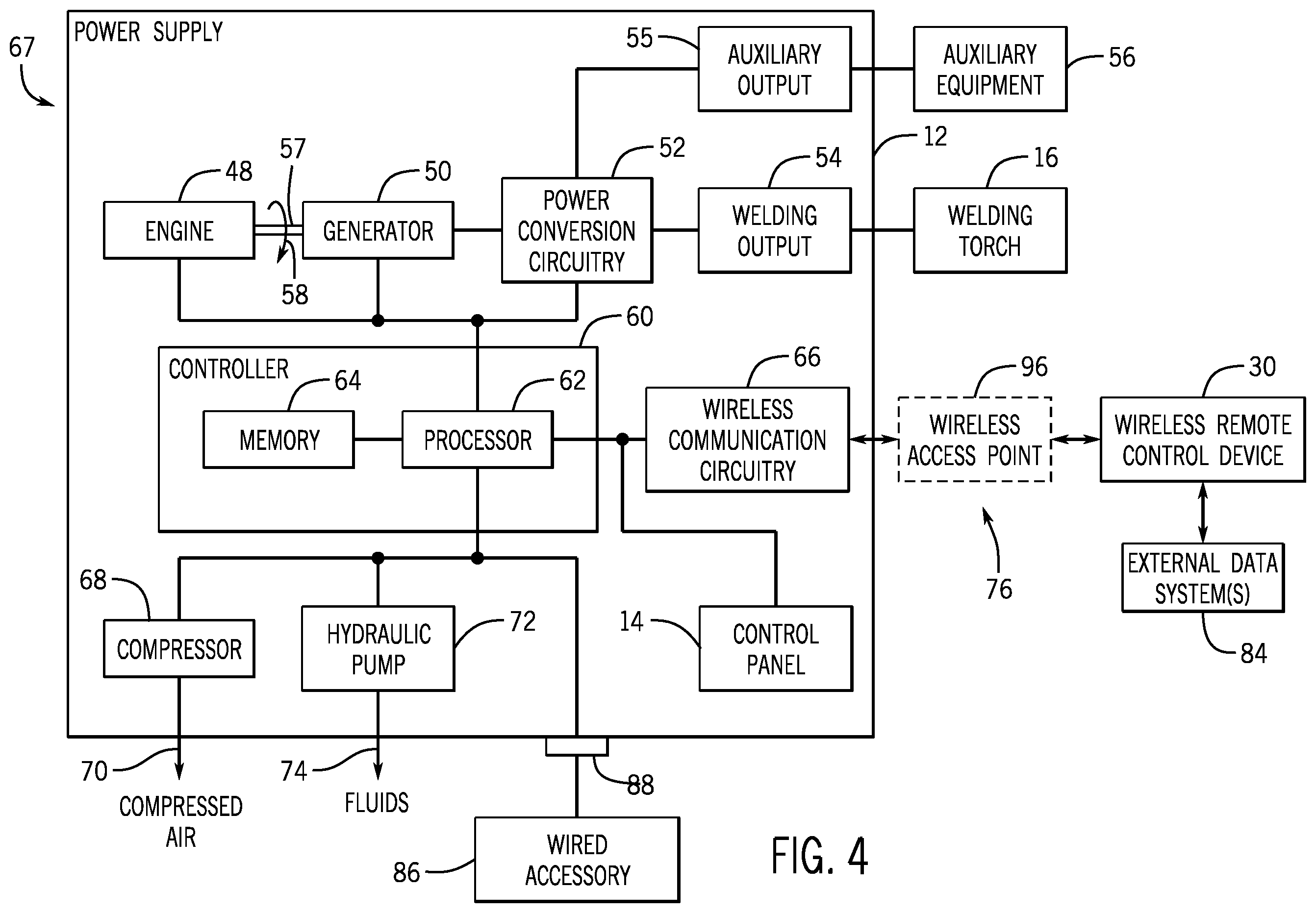 Patent US12551963 Figure 4 – Systems and methods for providing location services for a welding power supply