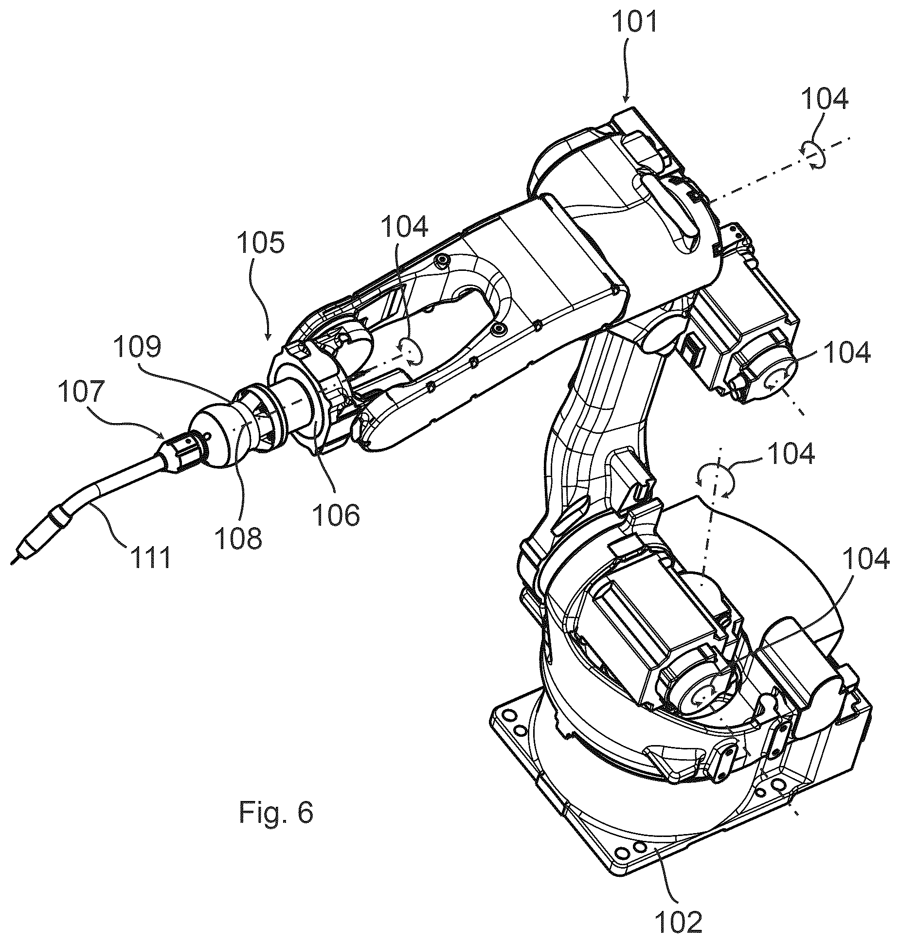 Patent US12551964 Figure 6 – Arc welding torch