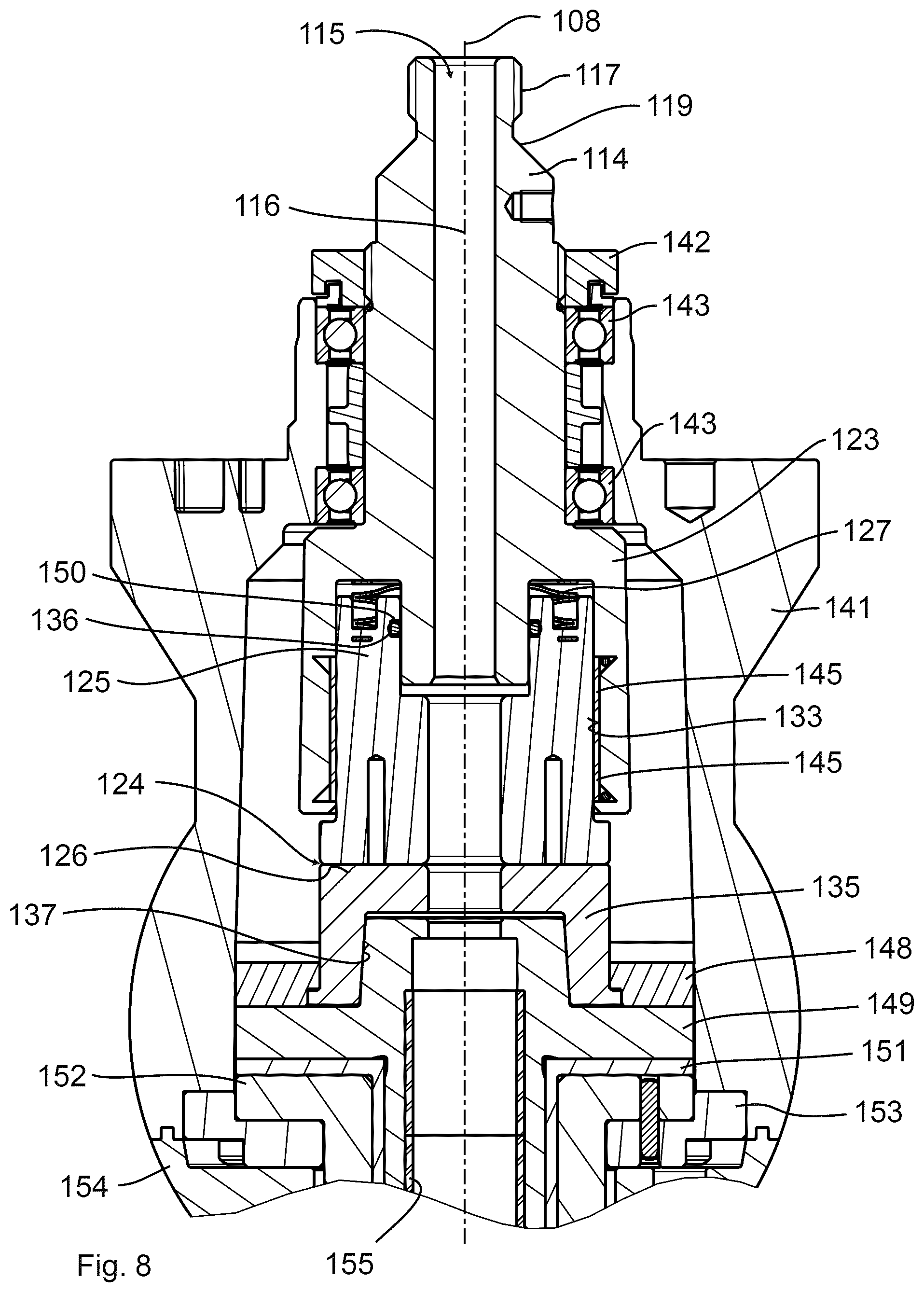 Patent US12551964 Figure 8 – Arc welding torch