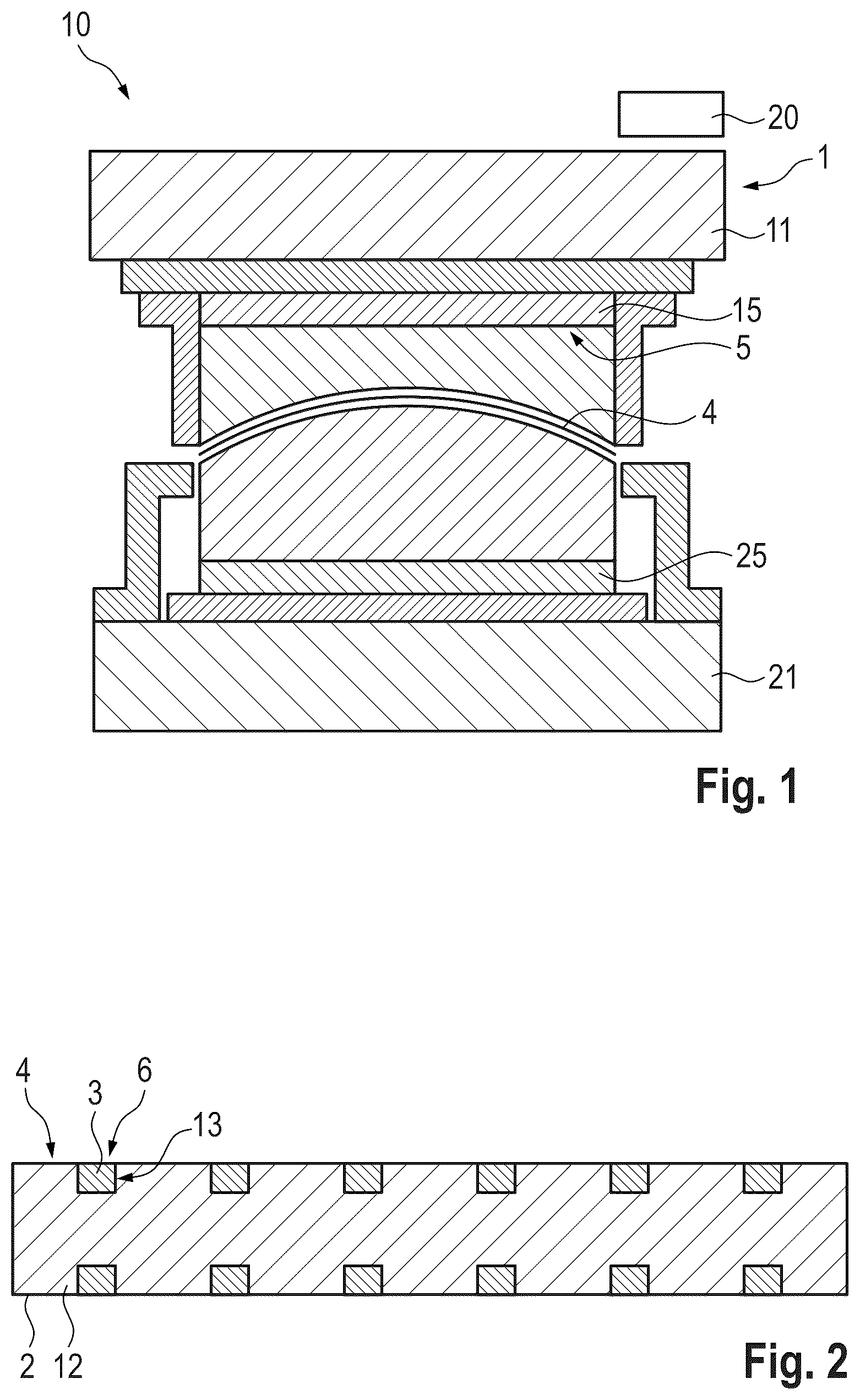 Patent US12551978 Figure 1 – Method for determining a pressure distribution of a molding tool device as well as reshaping apparatus and composite sheet metal component