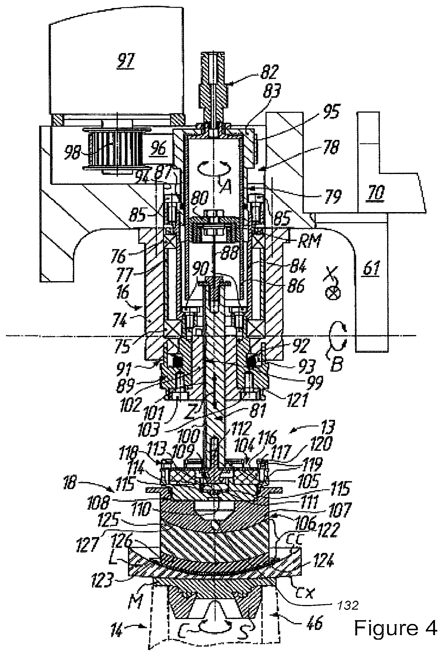 Patent US12551979 Figure 4 – Surfacing station for manufacturing optical elements and related manufacturing facility