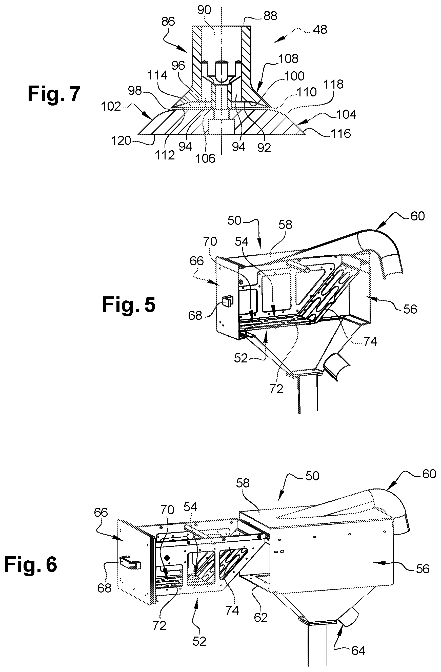 Patent US12551980 Figure 4 – Degreasing and dry deburring machine with a suction system, and associated method