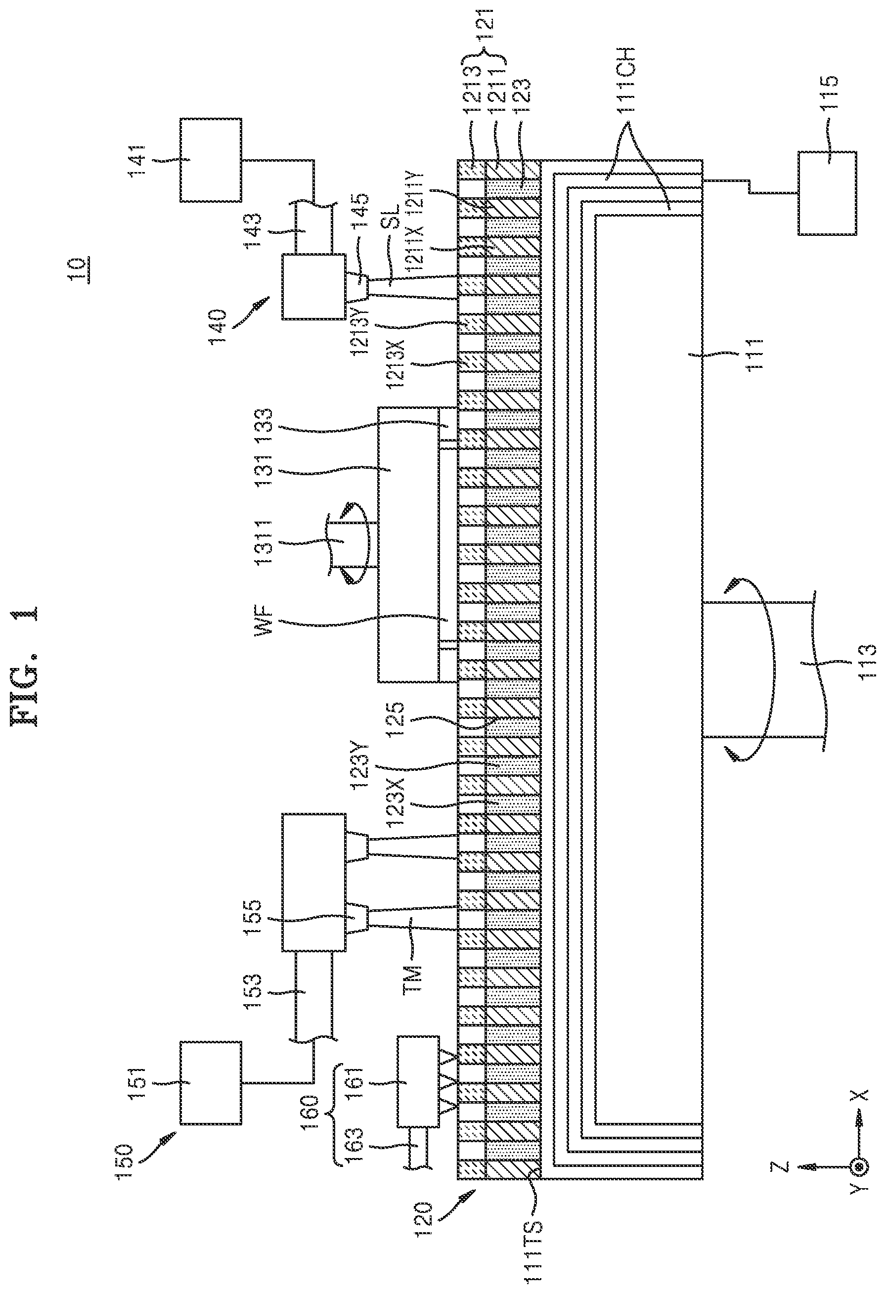 Patent US12551982 Figure 1 – Polishing pad and substrate processing apparatus including the same