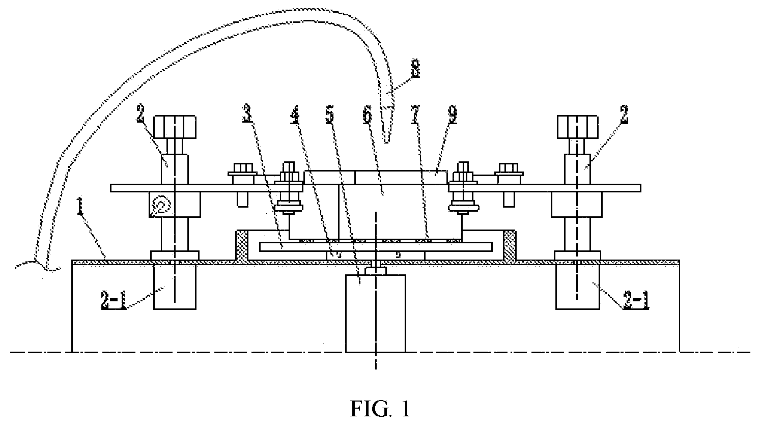 Patent US12551983 Figure 1 – Large area quartz crystal wafer lapping device and a lapping method thereof