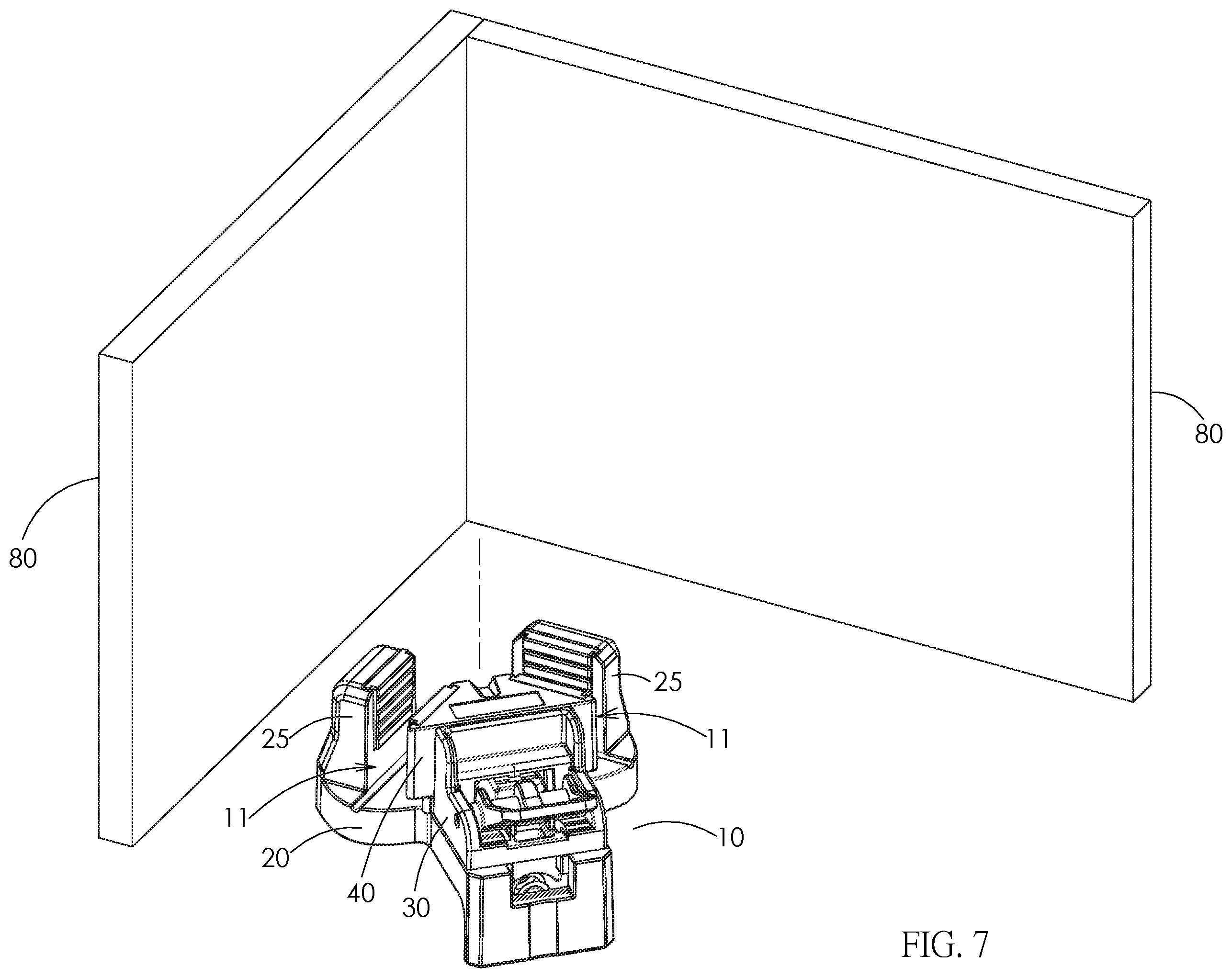 Patent US12551987 Figure 6 – Corner clamp for woodworking