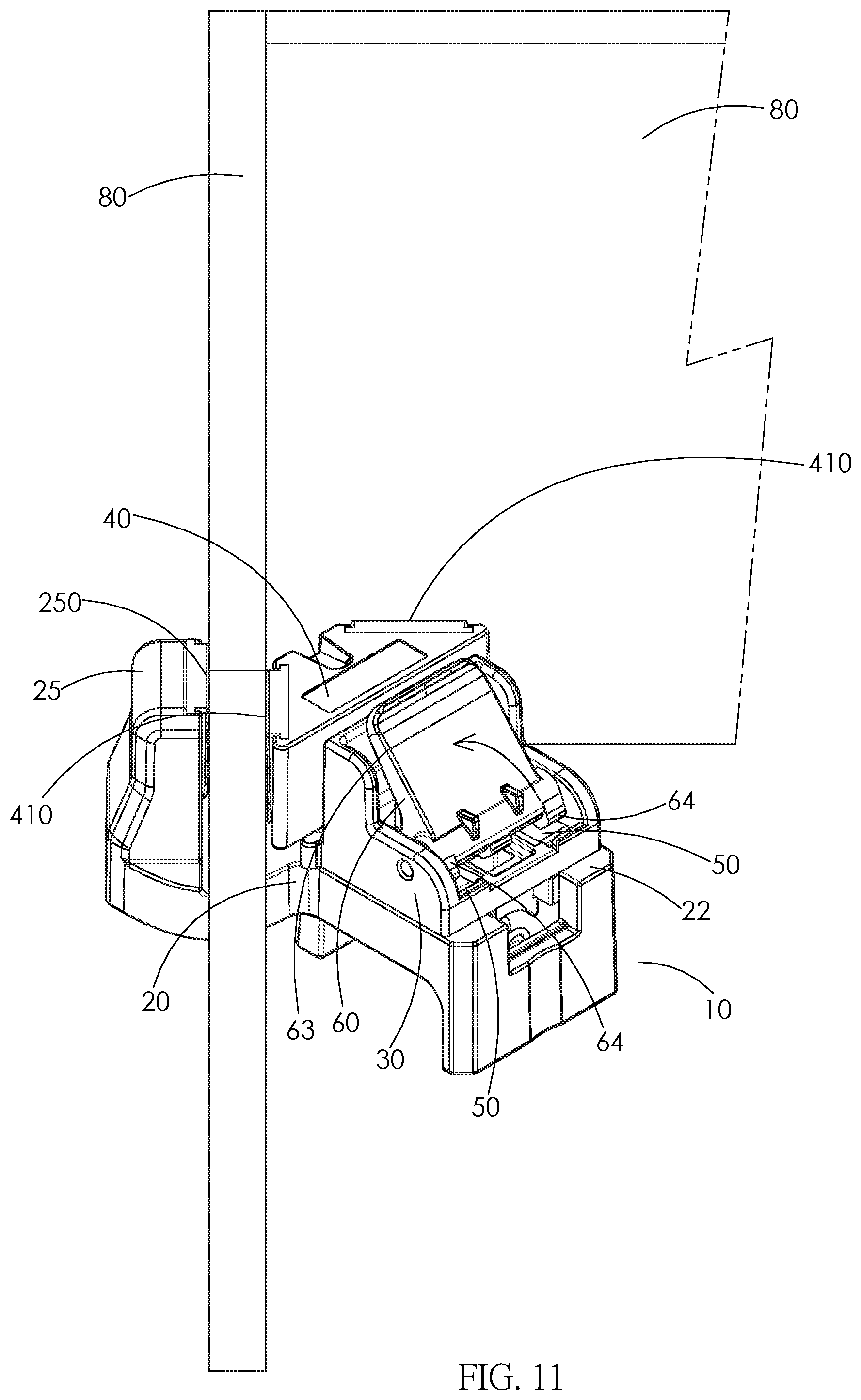 Patent US12551987 Figure 10 – Corner clamp for woodworking