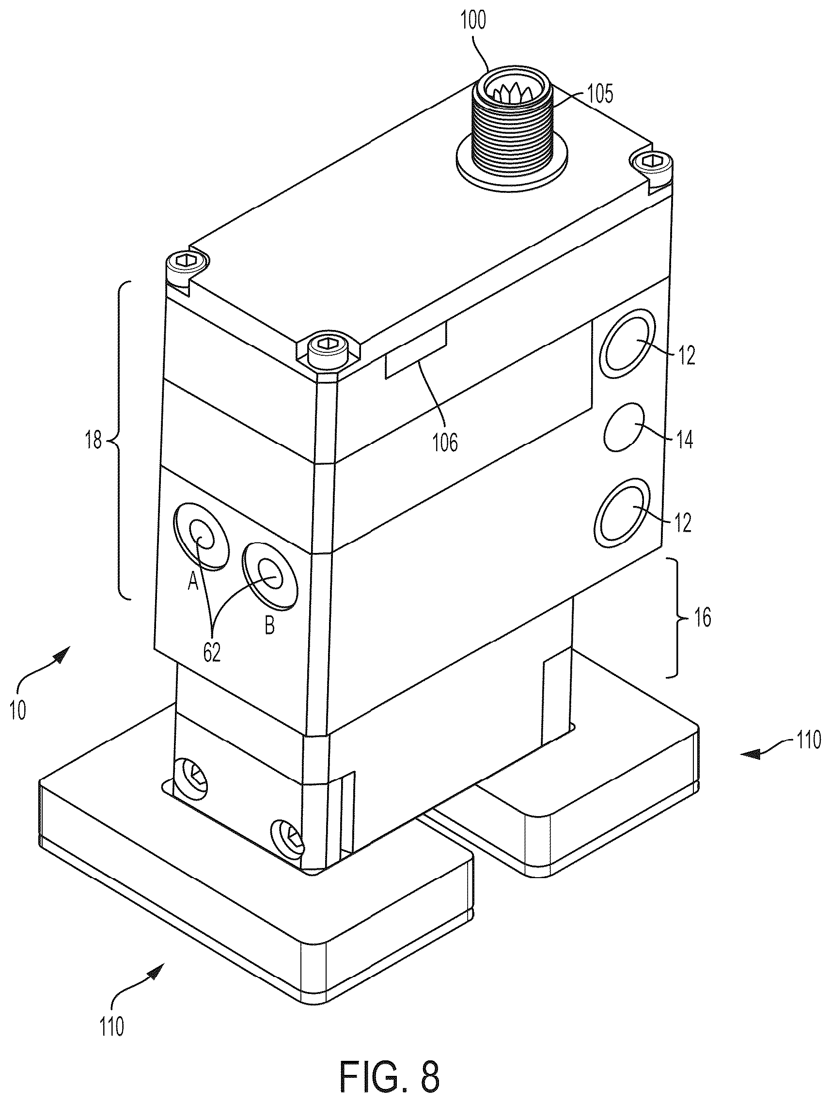 Patent US12551988 Figure 8 – Magnetic coupling device with at least one of a sensor arrangement and a degauss capability