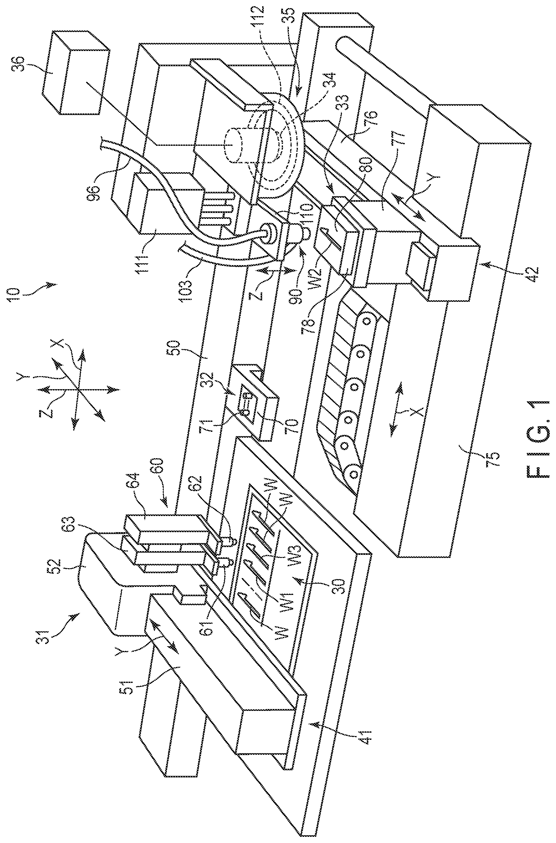 Patent US12551989 Figure 1 – Workpiece holding device and inspection device comprising workpiece holding device