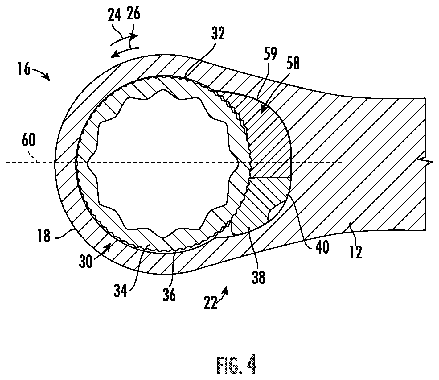 Patent US12551991 Figure 3 – Tool with ratchet mechanism