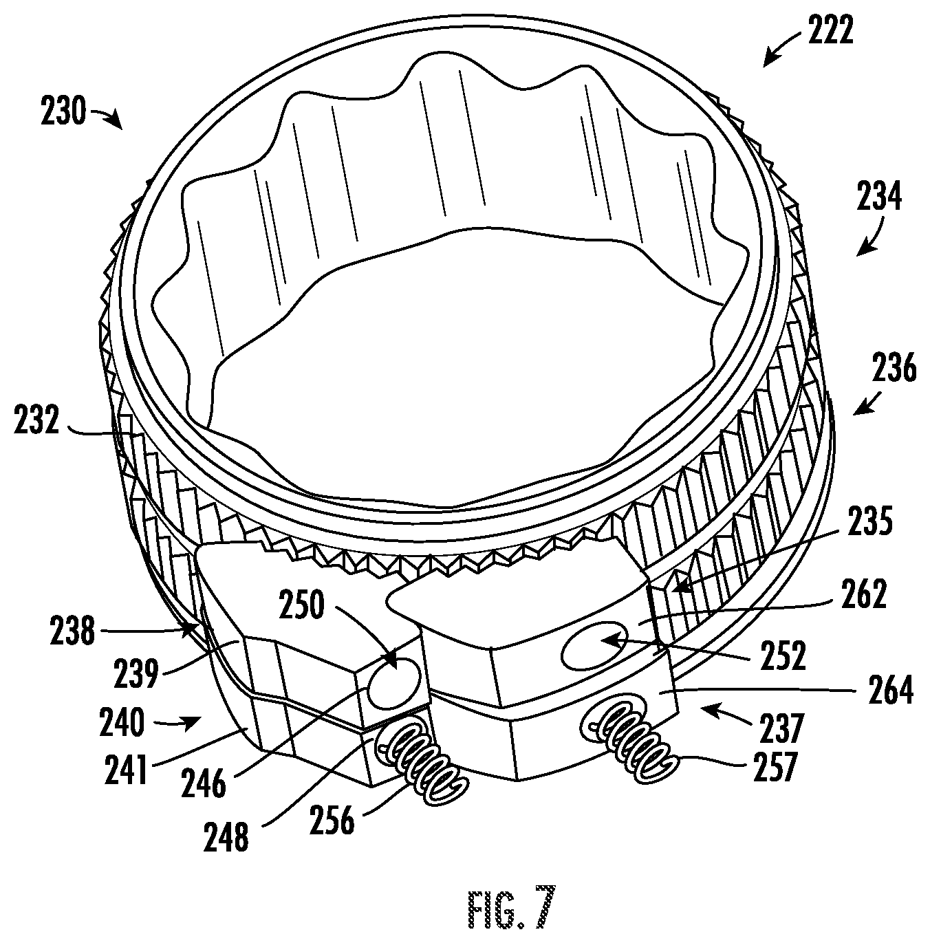 Patent US12551991 Figure 6 – Tool with ratchet mechanism