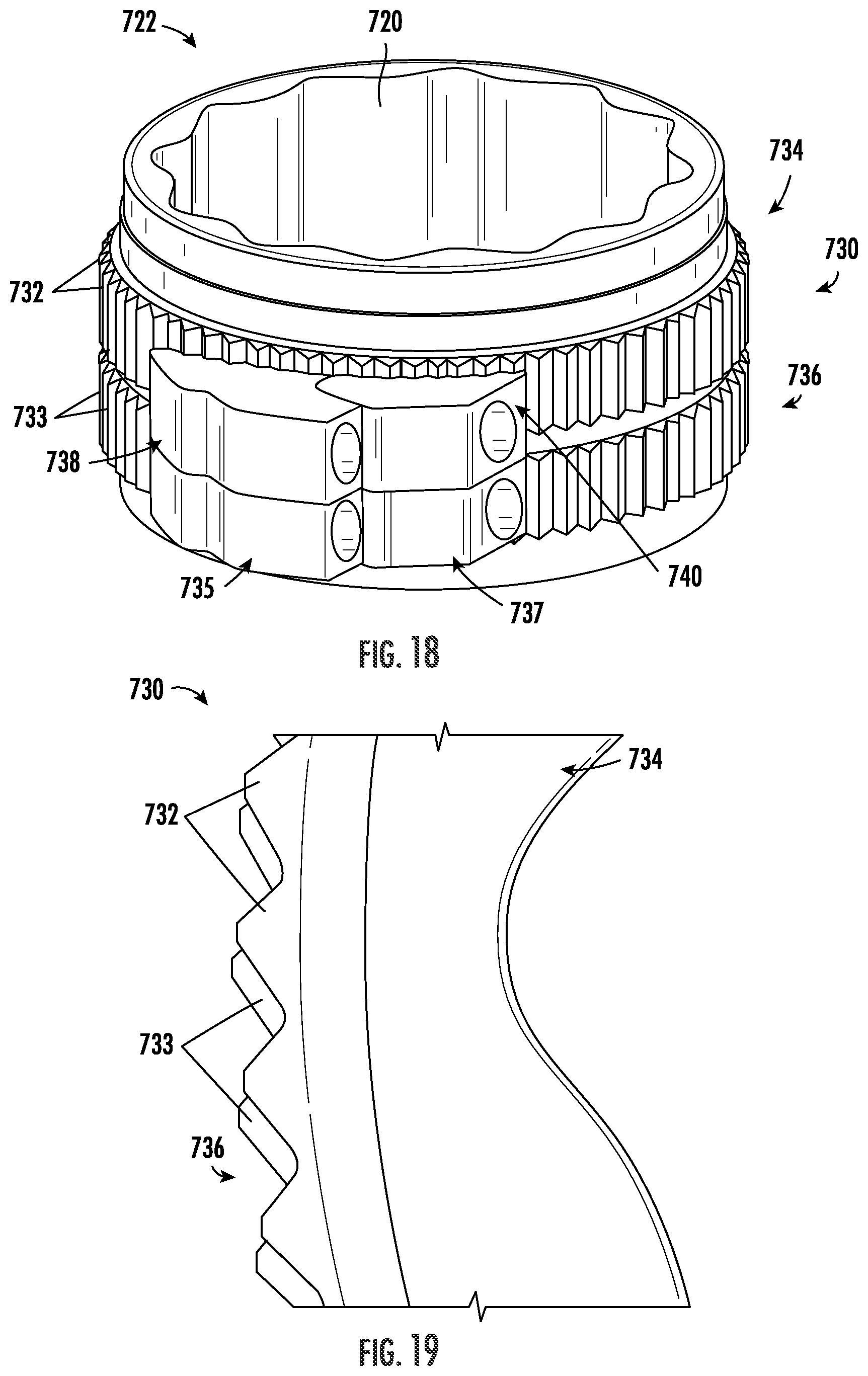 Patent US12551991 Figure 14 – Tool with ratchet mechanism
