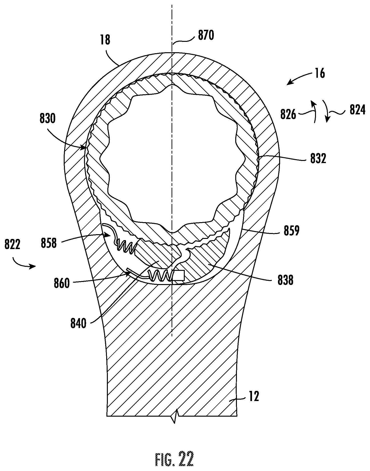 Patent US12551991 Figure 16 – Tool with ratchet mechanism