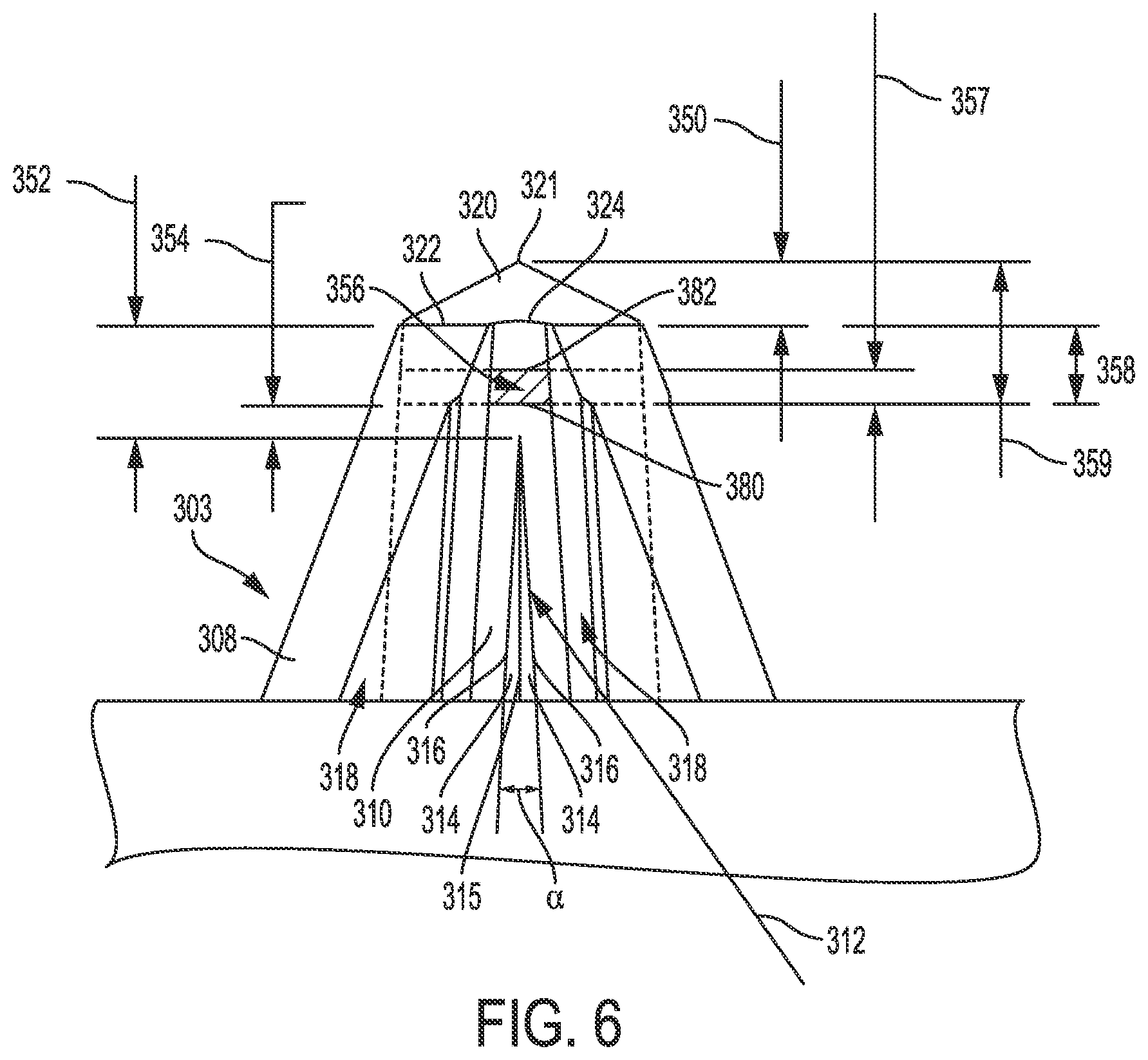 Patent US12551992 Figure 6 – Fastener system with stabilizer ribs and square drive
