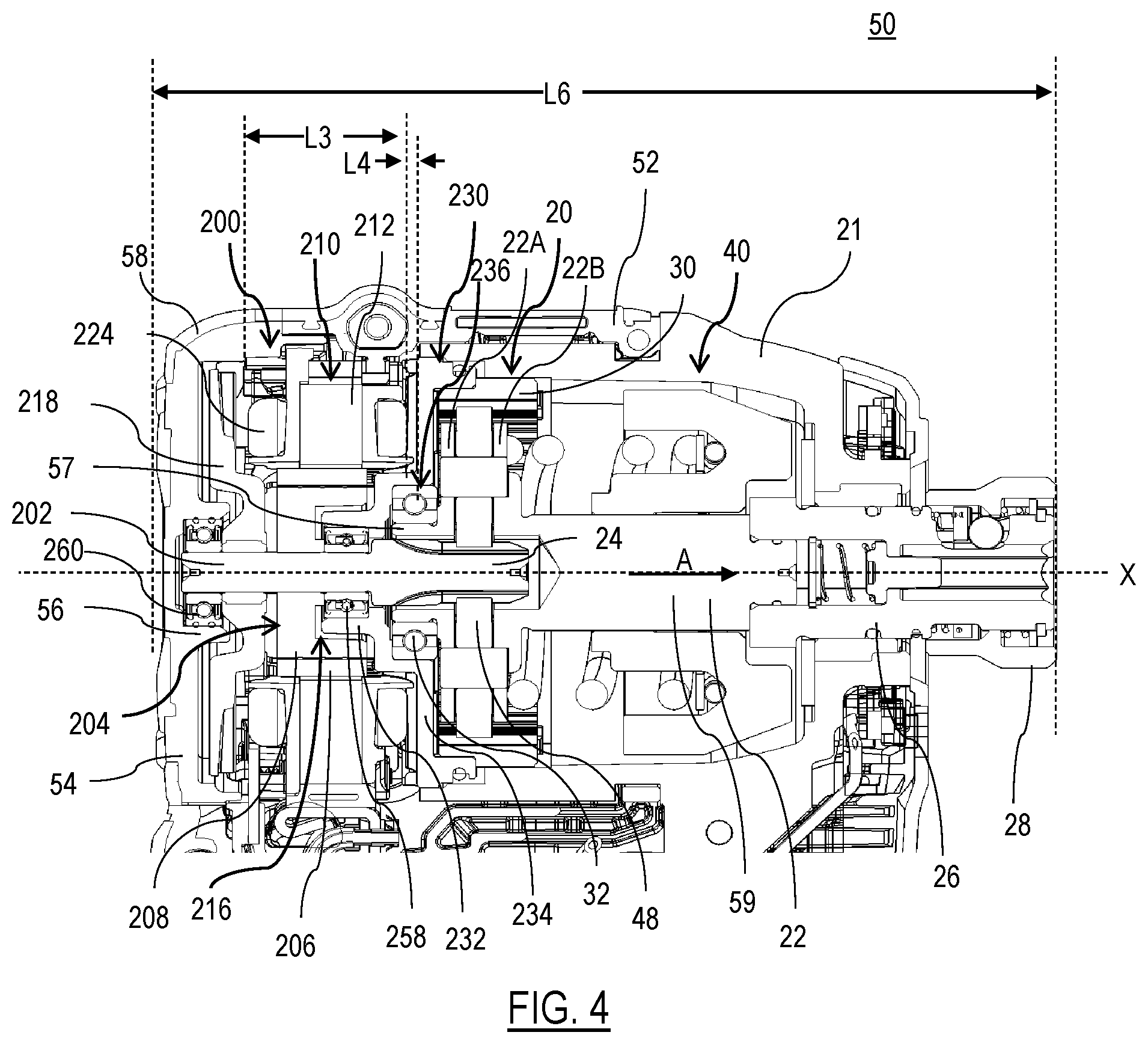 Patent US12551993 Figure 5 – Power tool with compact motor assembly
