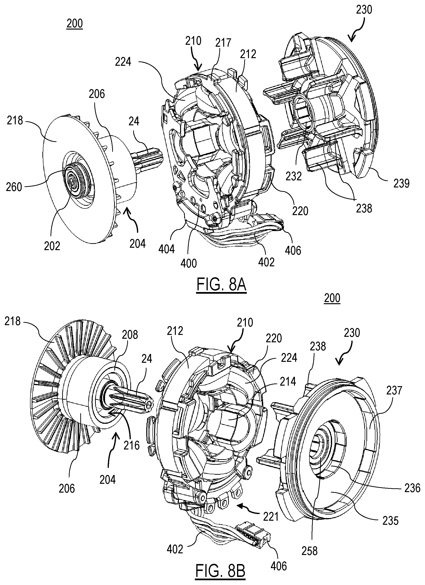 Patent US12551993 Figure 9 – Power tool with compact motor assembly