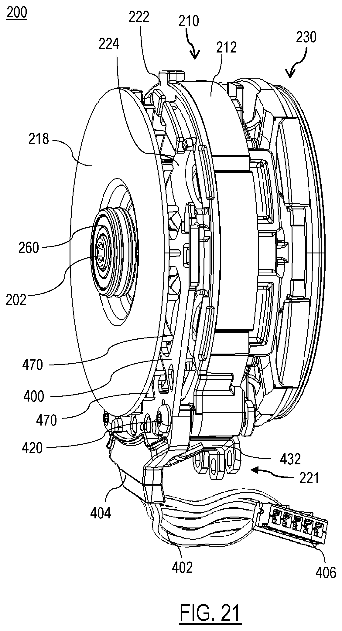 Patent US12551993 Figure 16 – Power tool with compact motor assembly