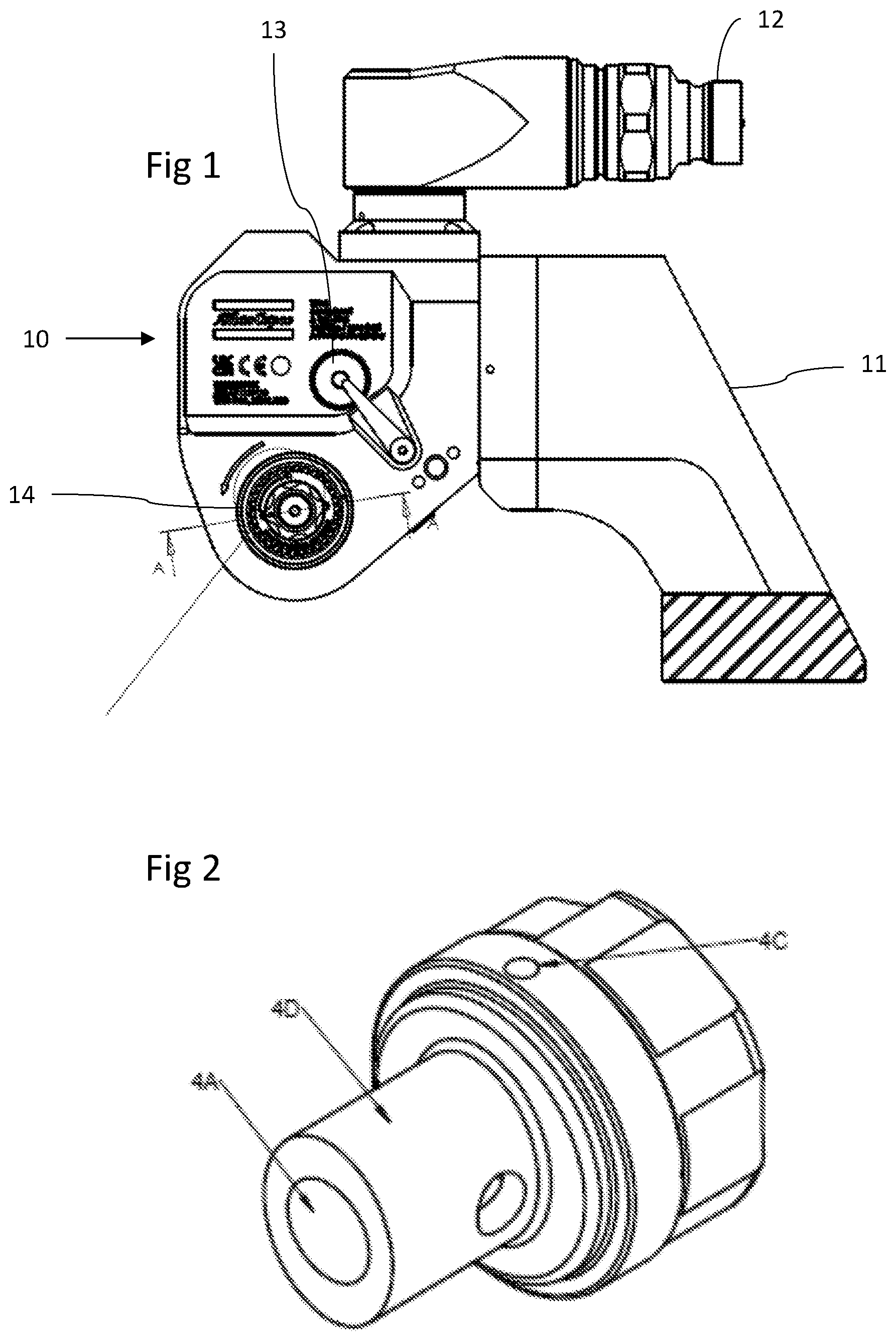 Patent US12551995 Figure 1 – Hydraulic torque wrench