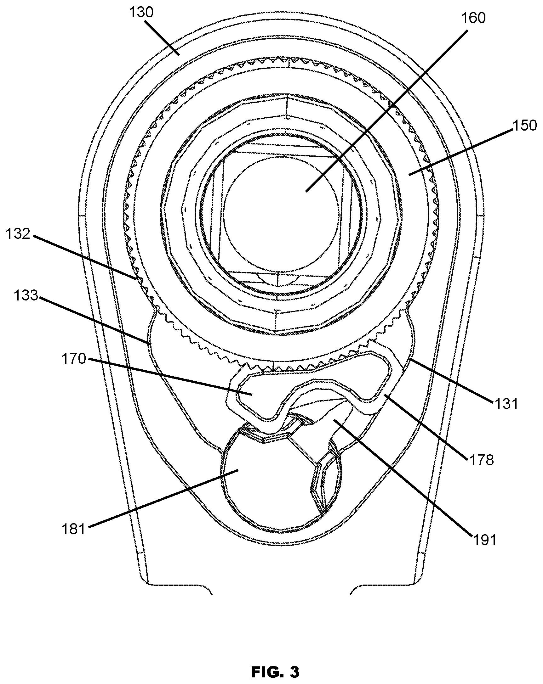Patent US12551997 Figure 3 – Hand tool having interchangeable grip