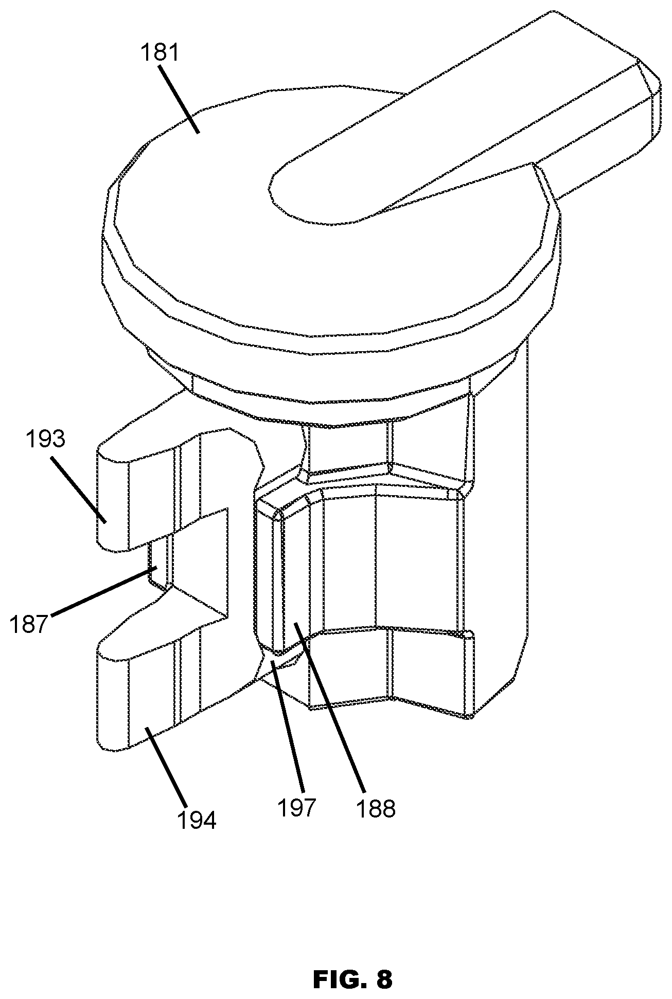Patent US12551997 Figure 8 – Hand tool having interchangeable grip