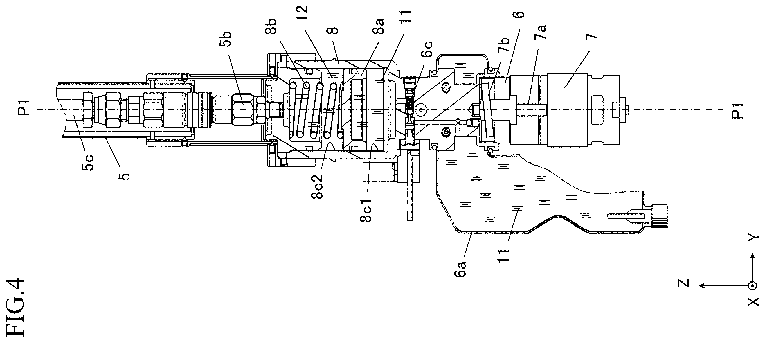 Patent US12552003 Figure 4 – Electric tool