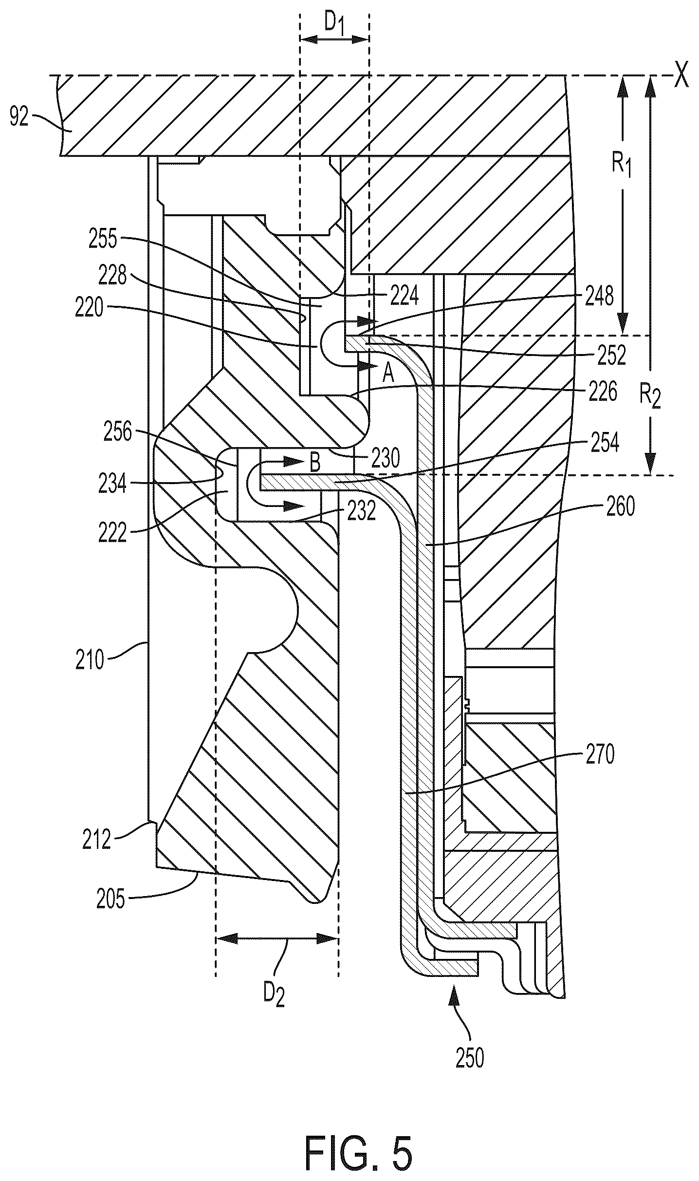Patent US12552006 Figure 6 – Power tool with partition assembly between transmission and motor